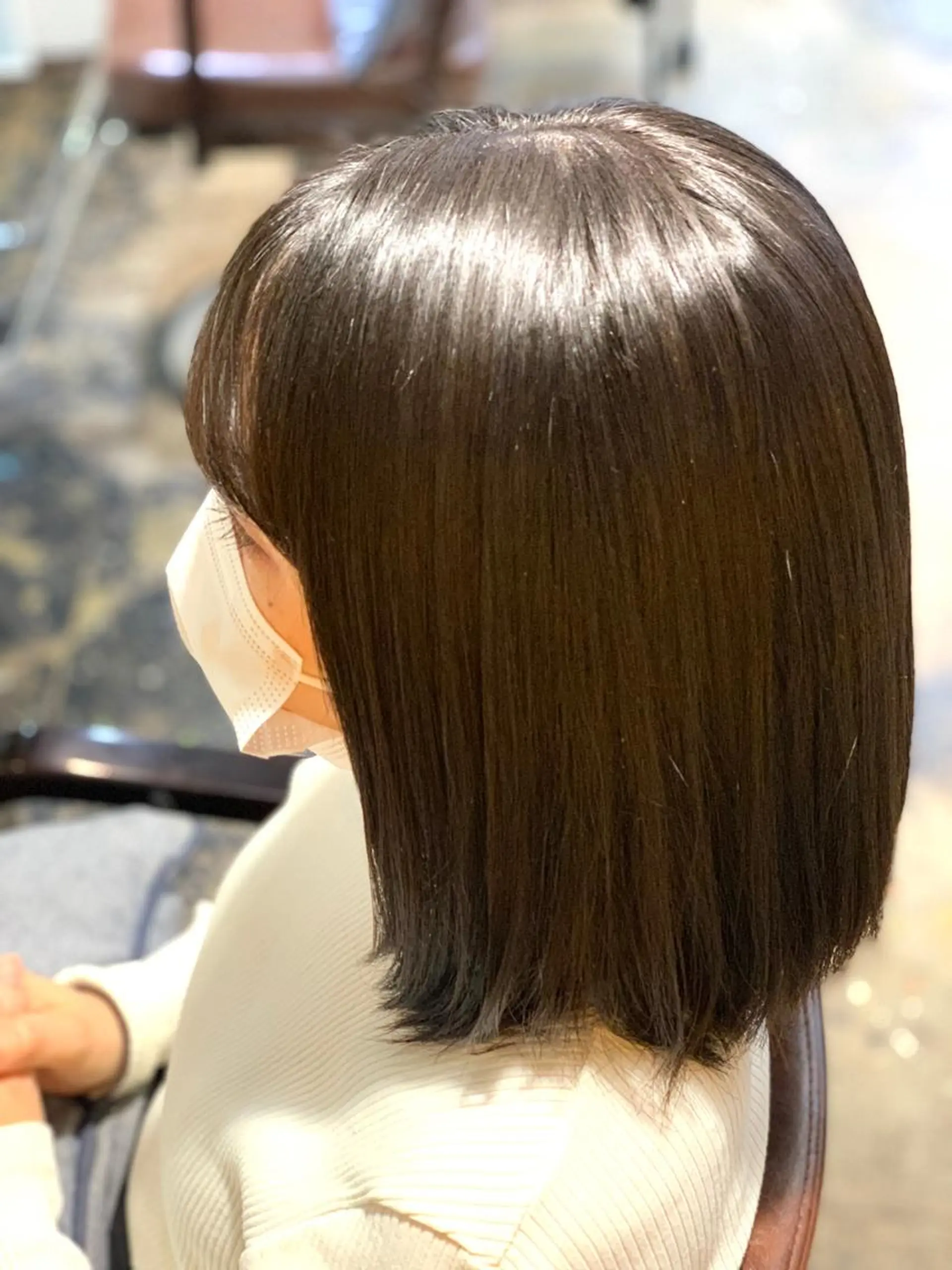 カラー カット 縮毛矯正 ハイライト✨髪質改善 TAKAさんです😊のヘアスタイル