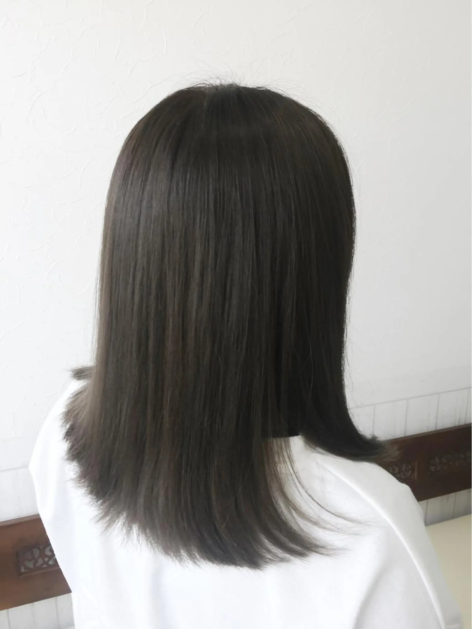 ミディアム カラー グレージュ トリートメント カット 縮毛矯正 トリートメント Rise Heart 中村 裕介のヘアスタイル