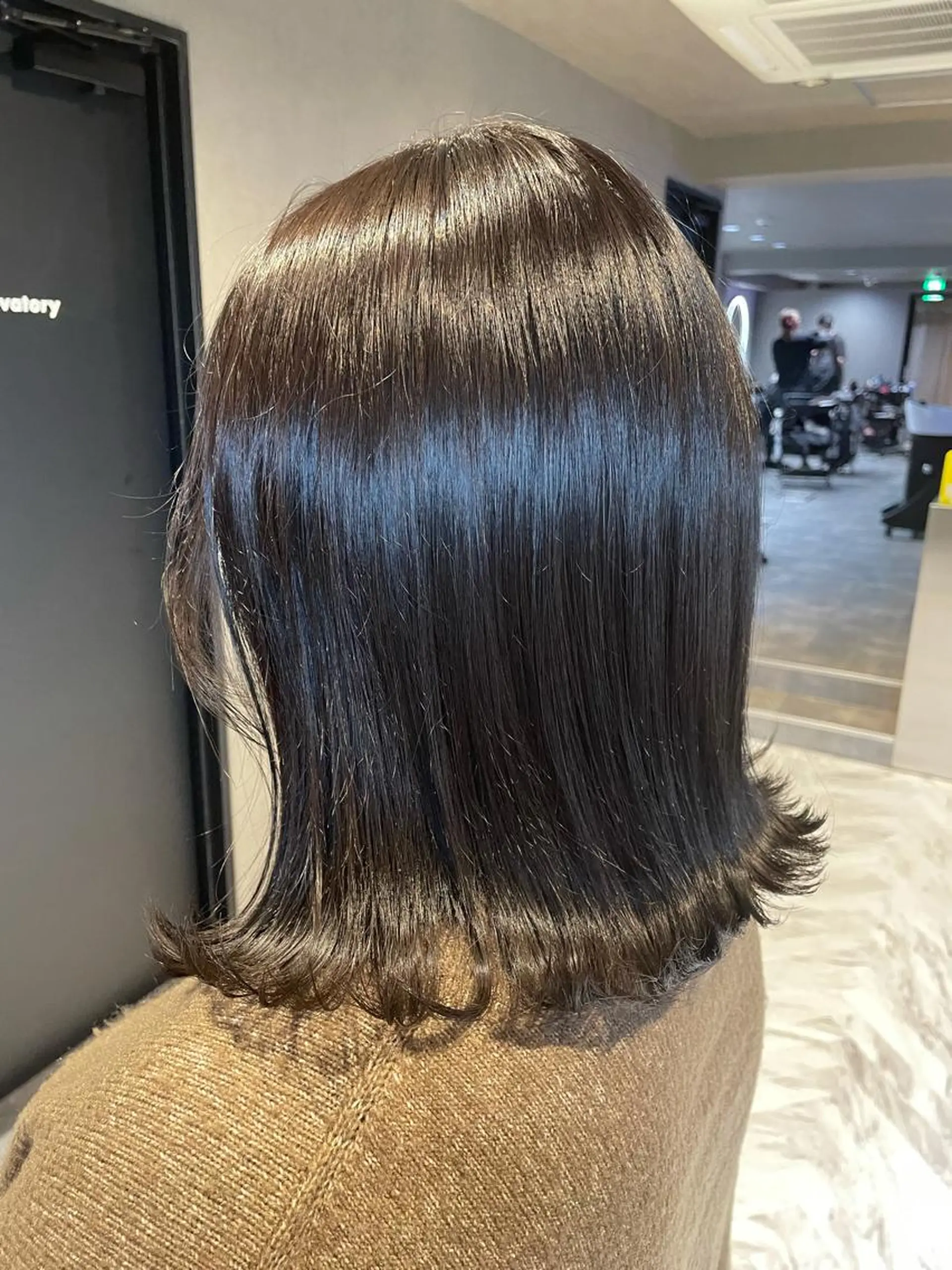 ミディアム カラー パーマ、ストパー モデル募集、ちはるのヘアスタイル