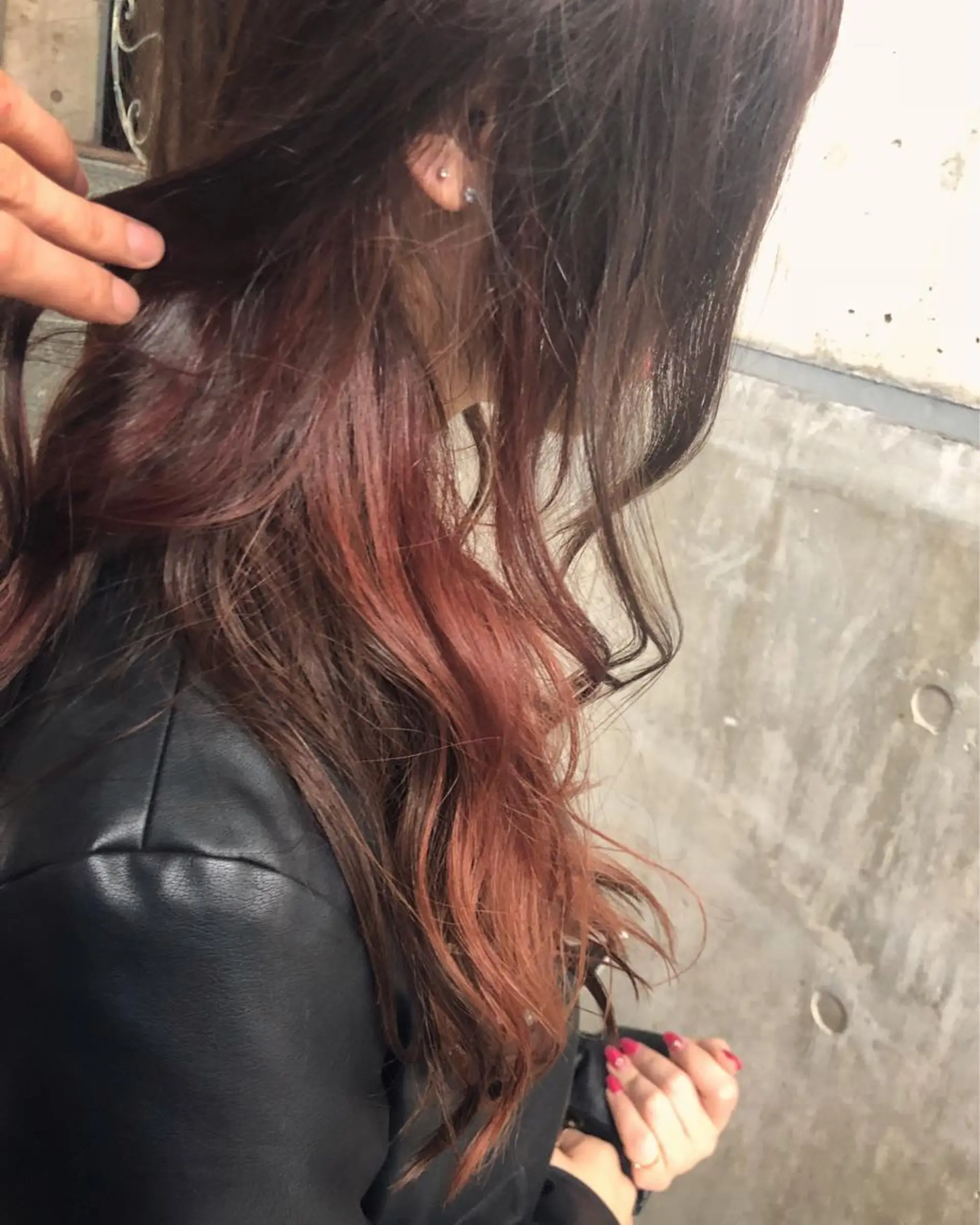 セミロング カラー ピンクカラー カット ヘアカラー トリートメント 原宿サロン代表 デザインカラー伊藤卓のヘアスタイル