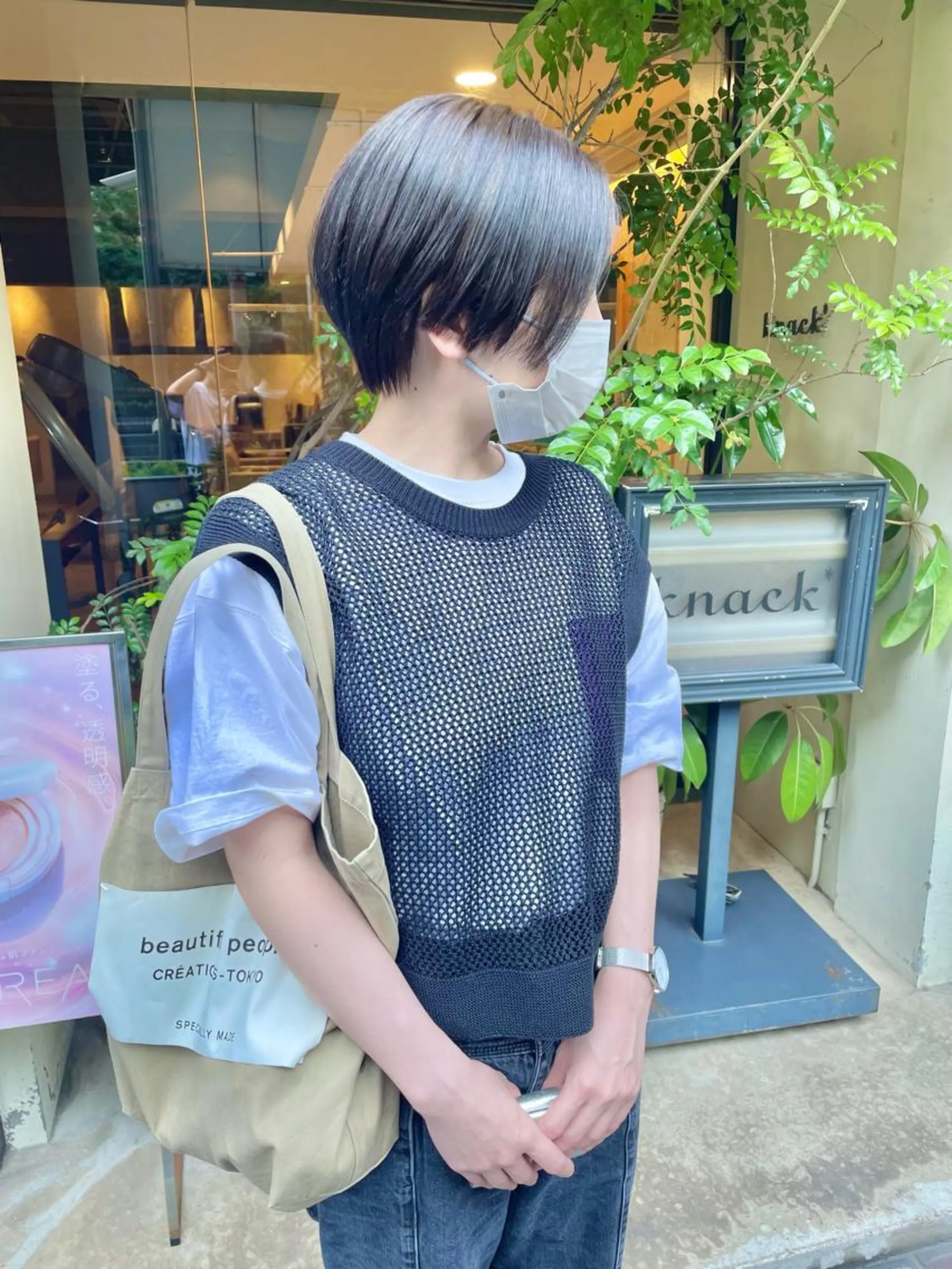 ショート ショート ボブ 梅田 木戸健人のヘアスタイル