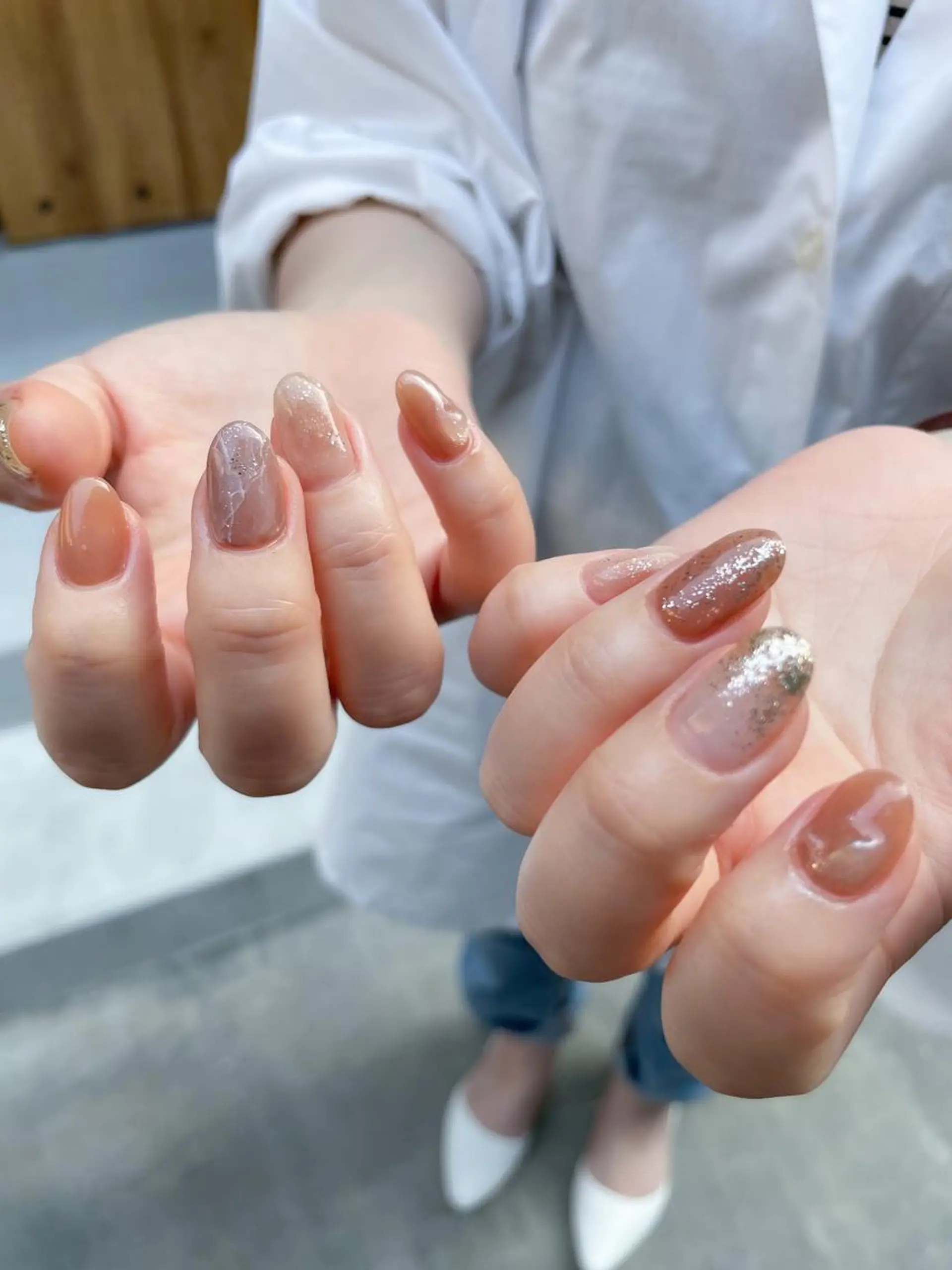 ネイル ブラウン nailatelier elsol.所属・atelier elsol.のネイルデザイン