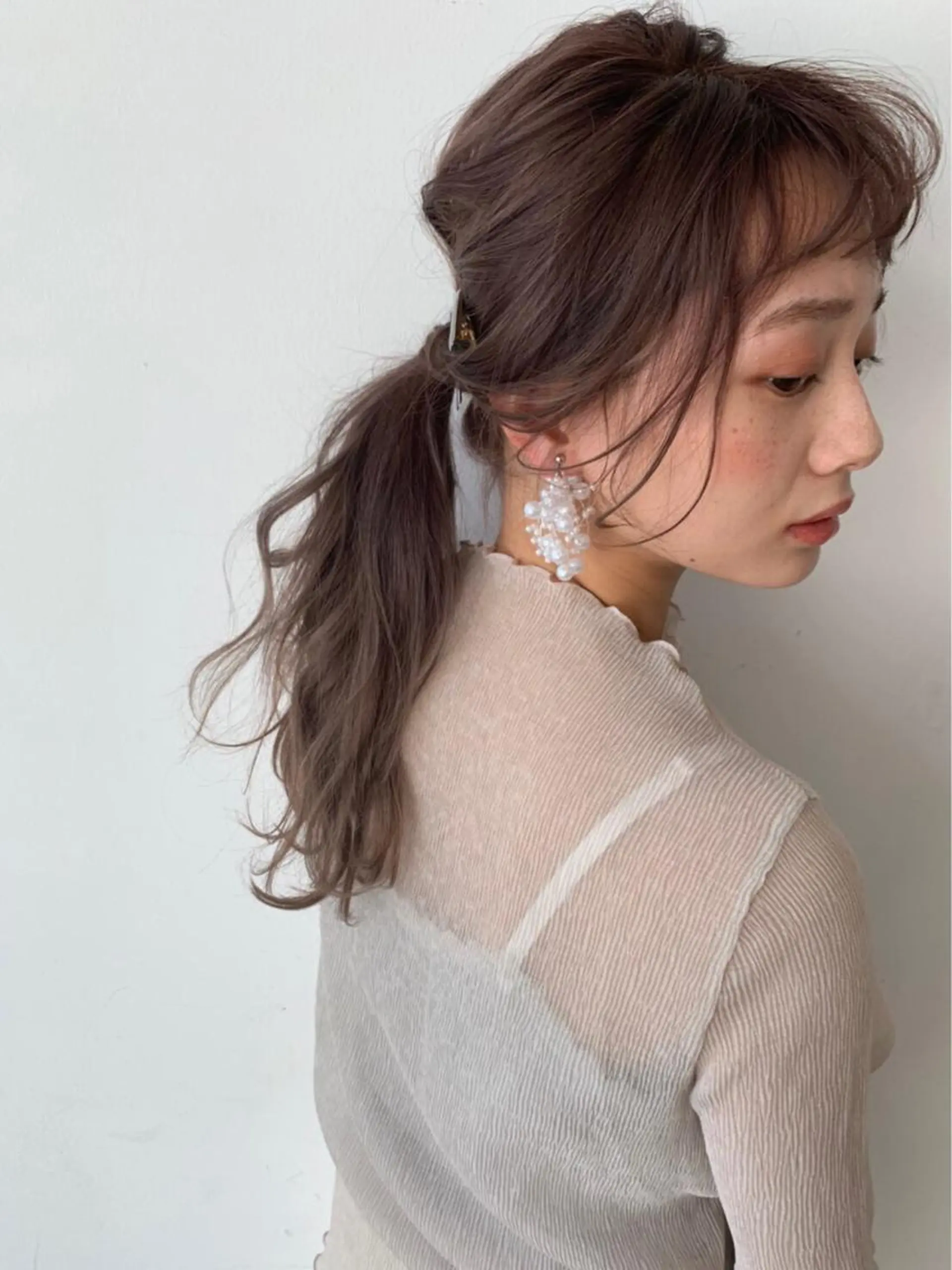 セミロング カラー hair salon Ranun髪質改善のヘアスタイル