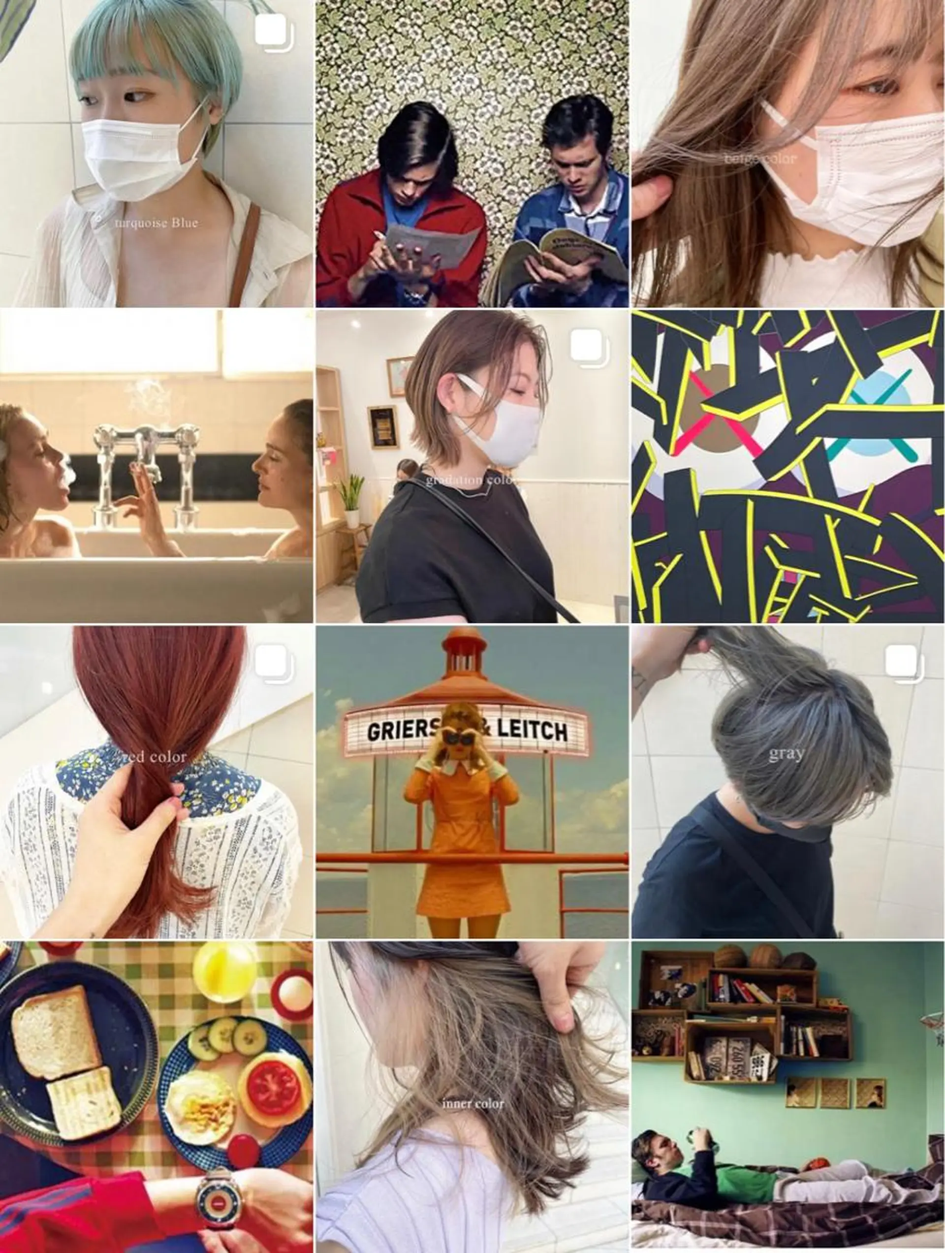 ショート カラー ブリーチ デザインカラー ケアブリーチ/ エクステ/レイヤーのヘアスタイル