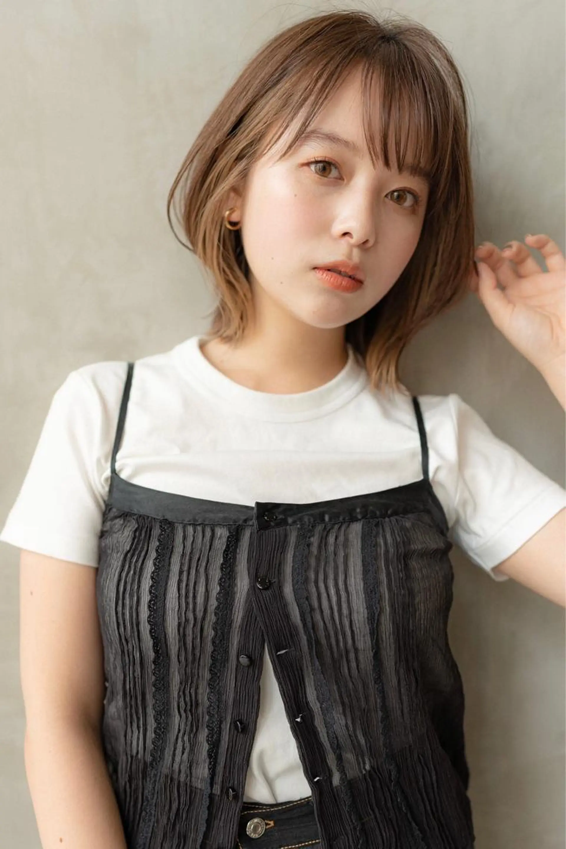 ミディアム カラー カット ヘアカラー トリートメント 🉐レイヤー/塩見 弘樹🉐渋谷のヘアスタイル