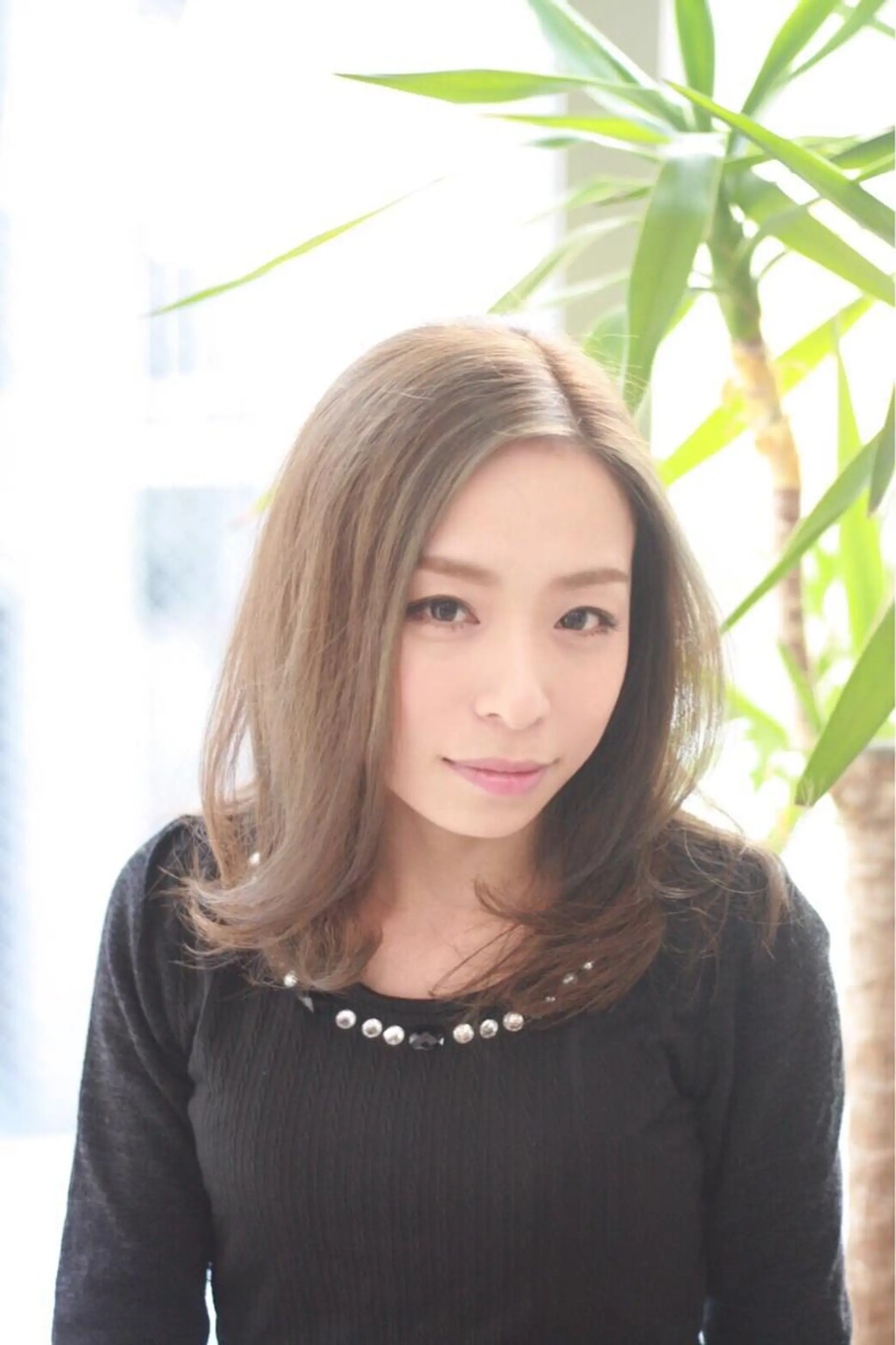 ミディアム カラー パーマ 透明感カラー XES-TA所属・中村 よしひでのヘアスタイル