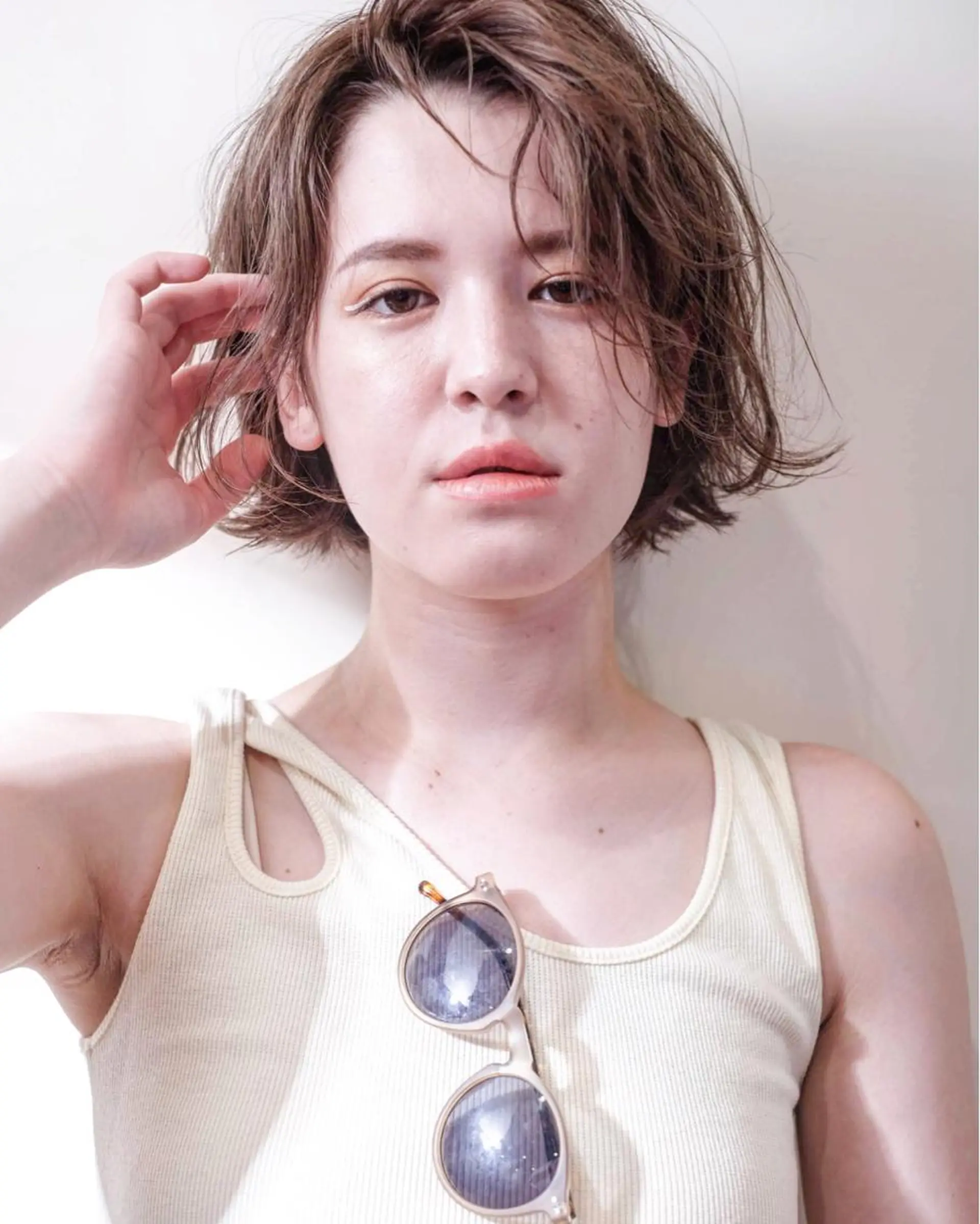 ミディアム サトウ レンマのヘアスタイル