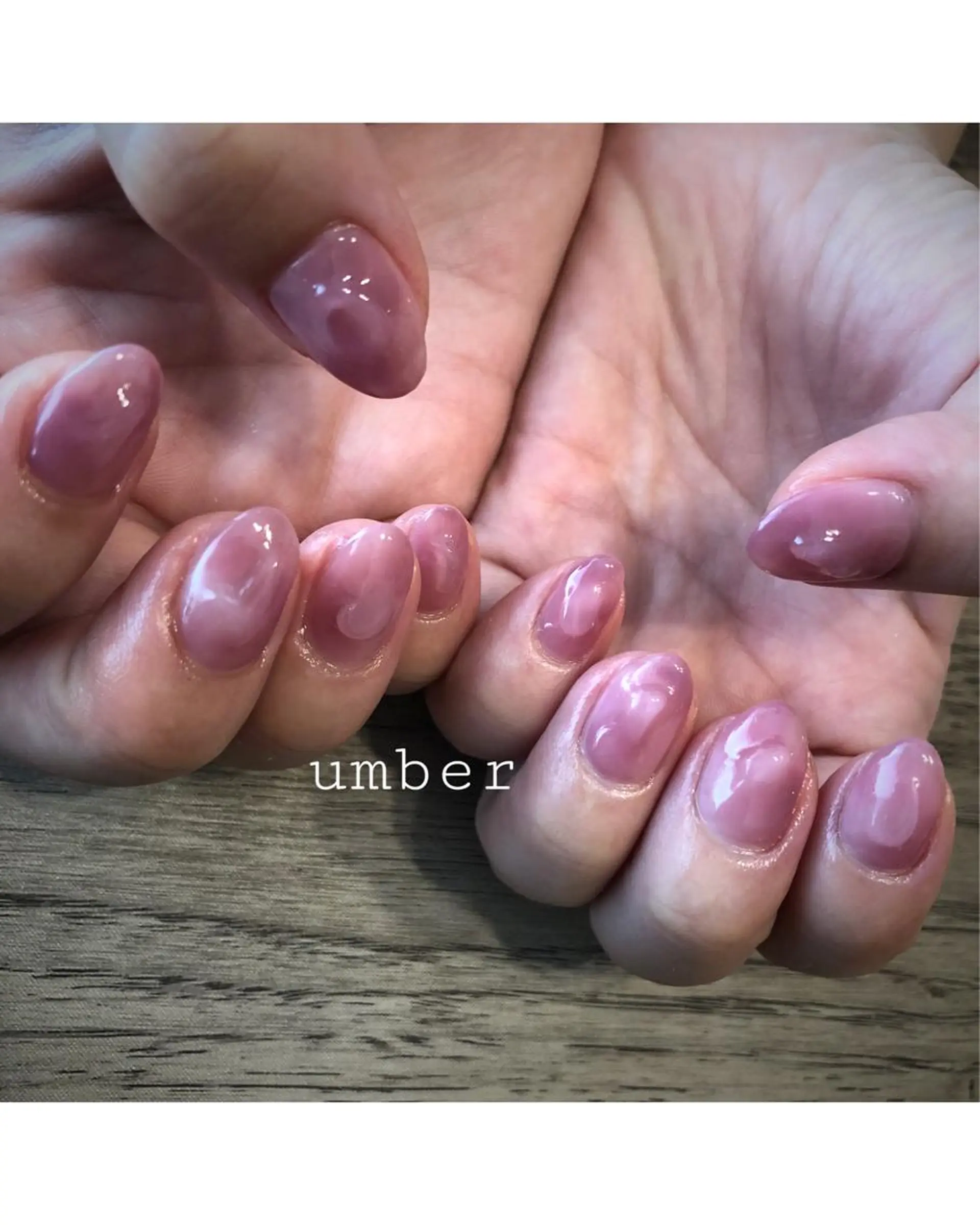 ネイル クリアネイル フットネイル フレンチネイル グラデーション マグネットネイル ハンドネイル umber 三茶1分のネイルデザイン