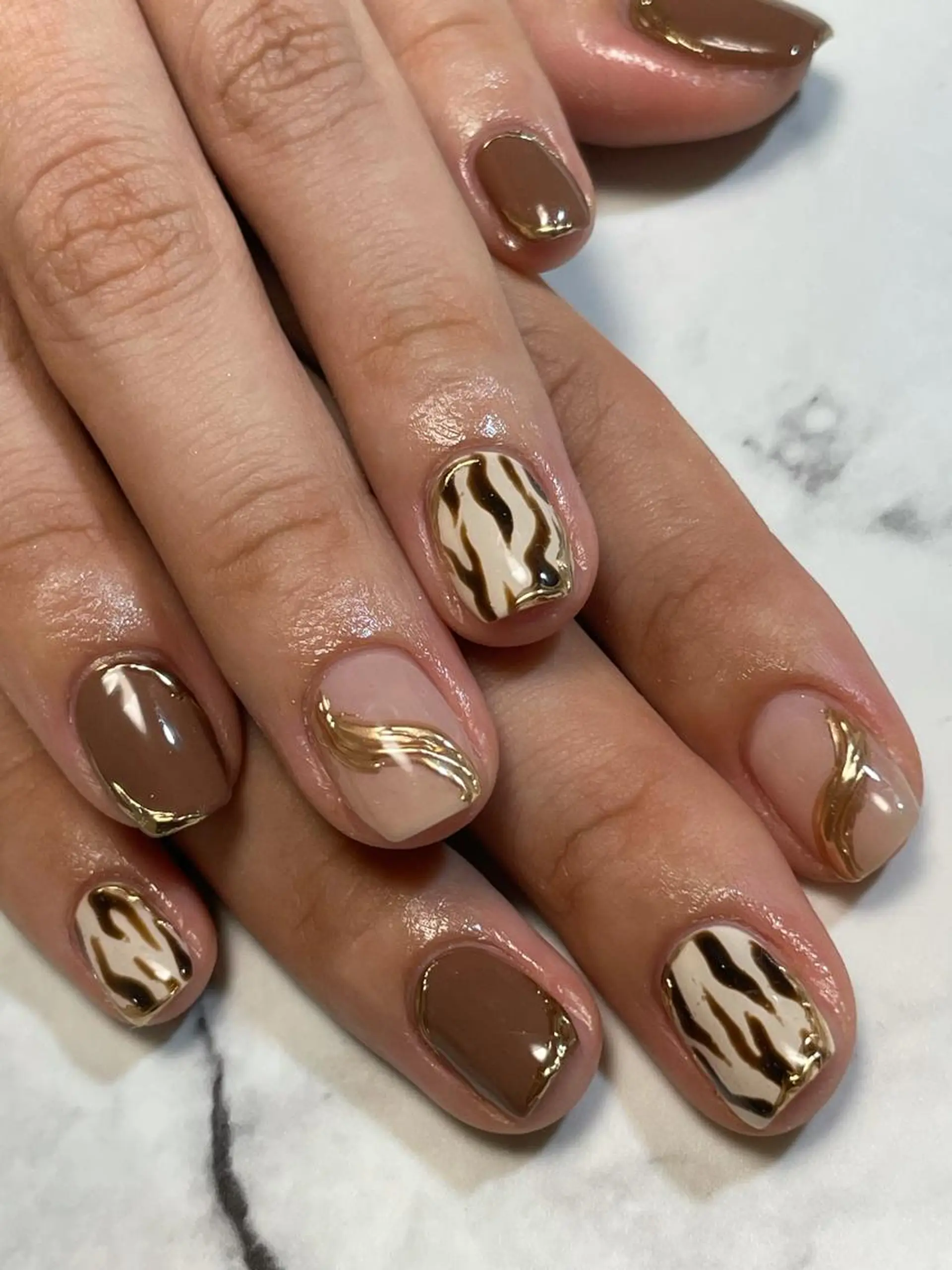 ネイル アニマル柄 private salon NIKOのネイルデザイン