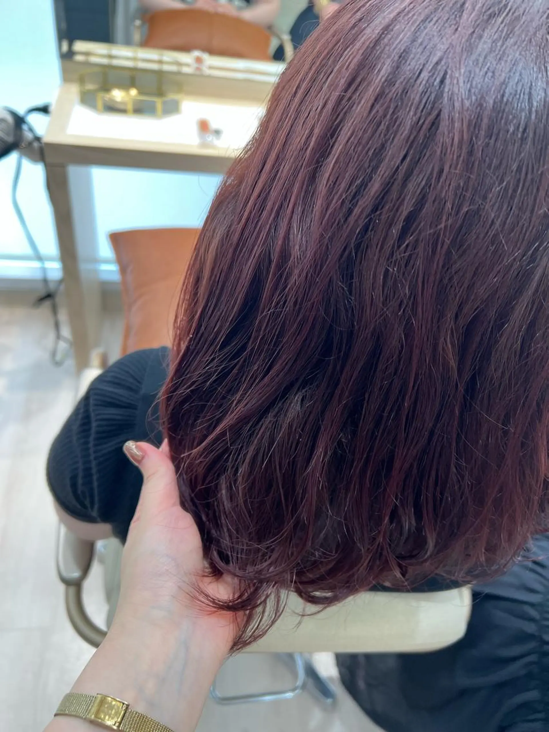 ミディアム カラー ピンクカラー レッドカラー カット ヘアカラー トリートメント ✨🌿大人可愛い愛さ れhair🌿✨松本のヘアスタイル