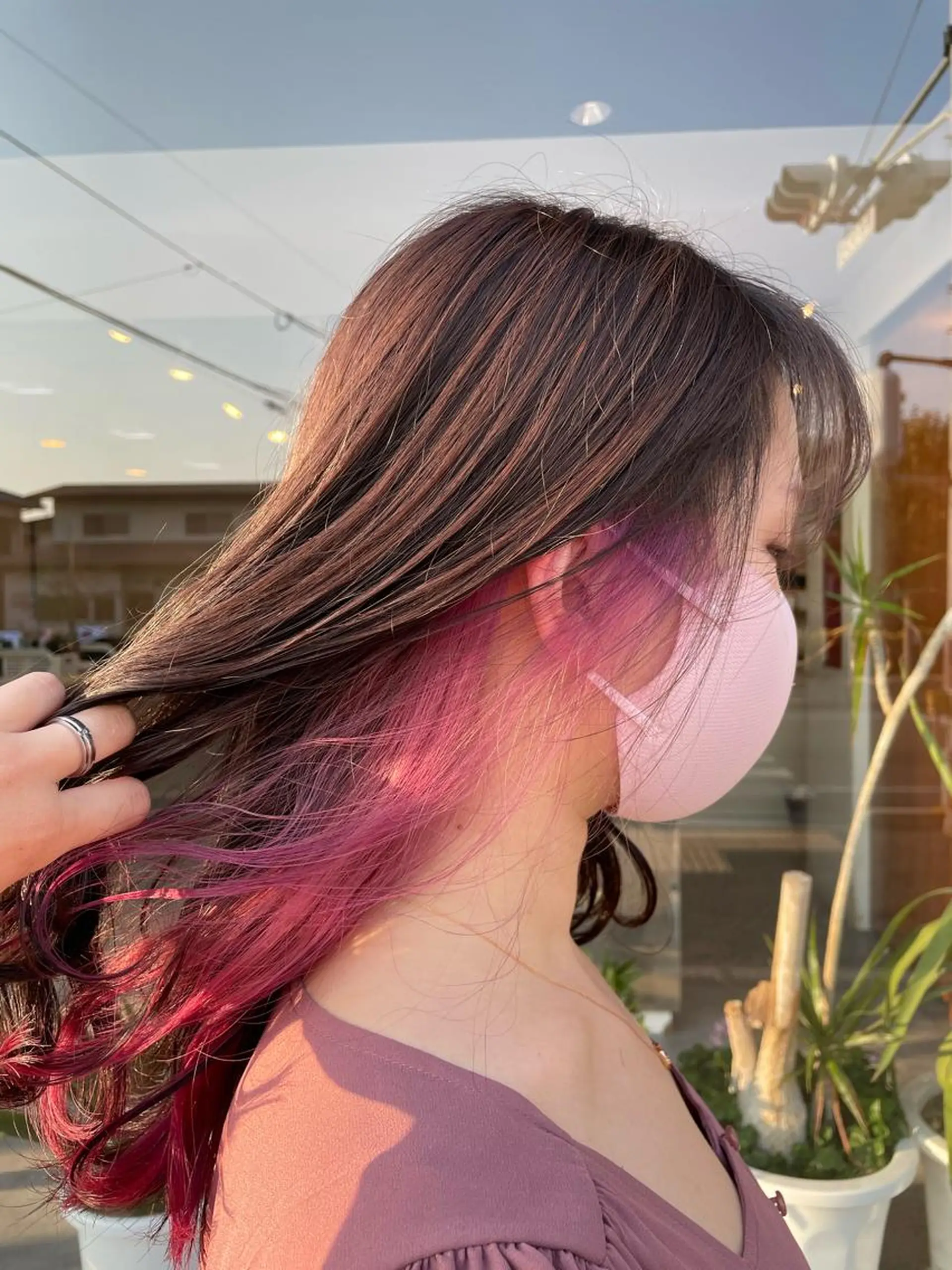 ロング カラー ヘアカラー トリートメント 悠 亜のマツエク・マツパデザイン