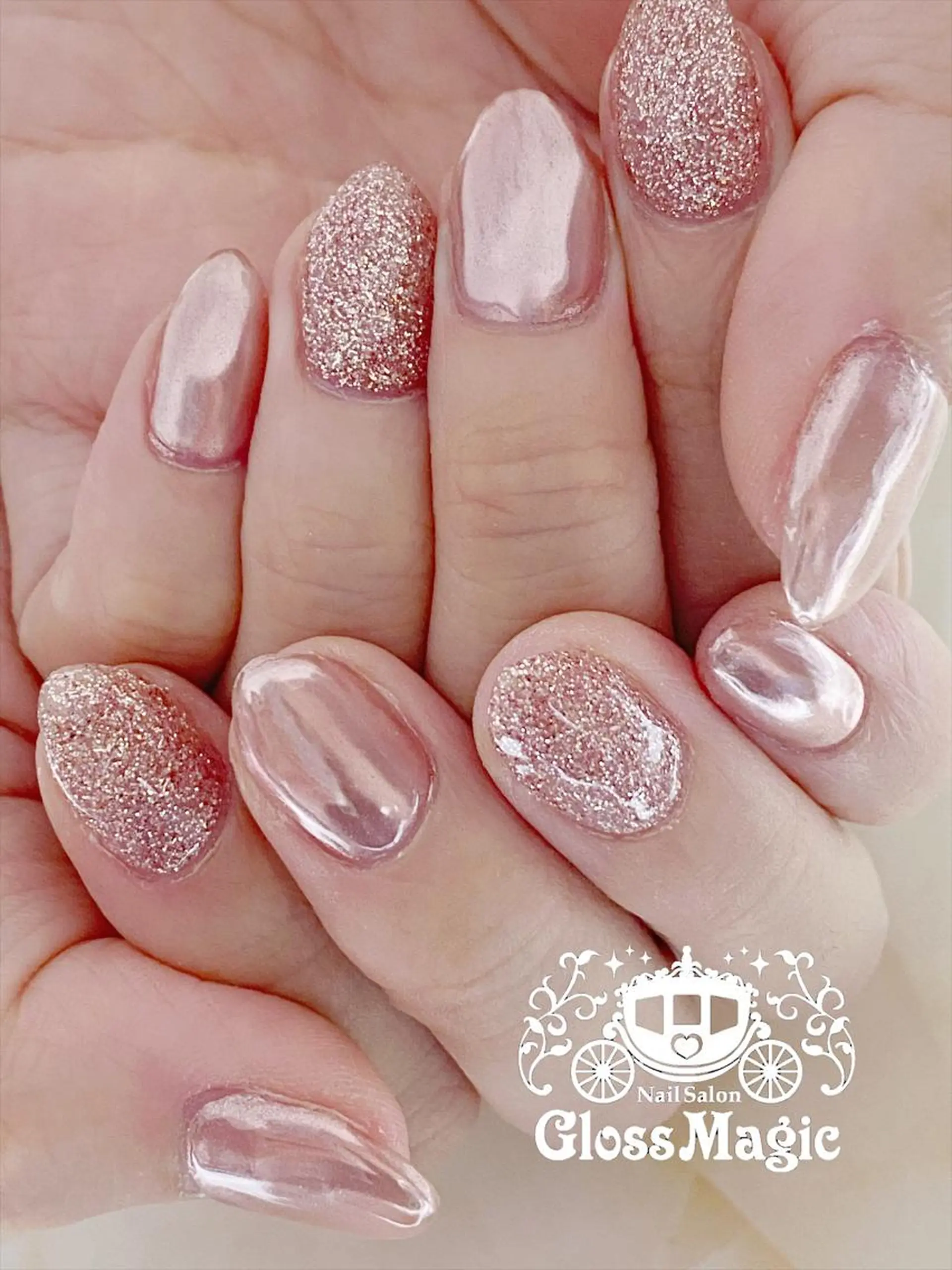 ネイル ミラーネイル シンプルネイル YUN 💅のネイルデザイン