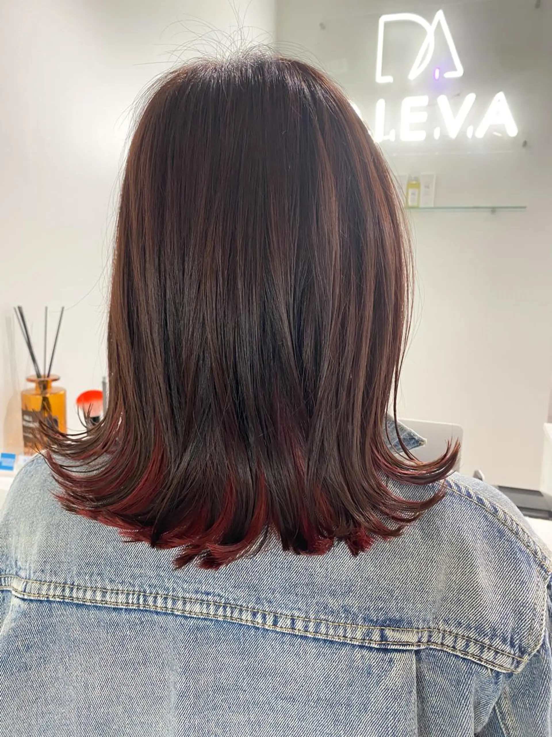 ミディアム 銀座/髪質改善カラー 酸性ストレート🍎のヘアスタイル