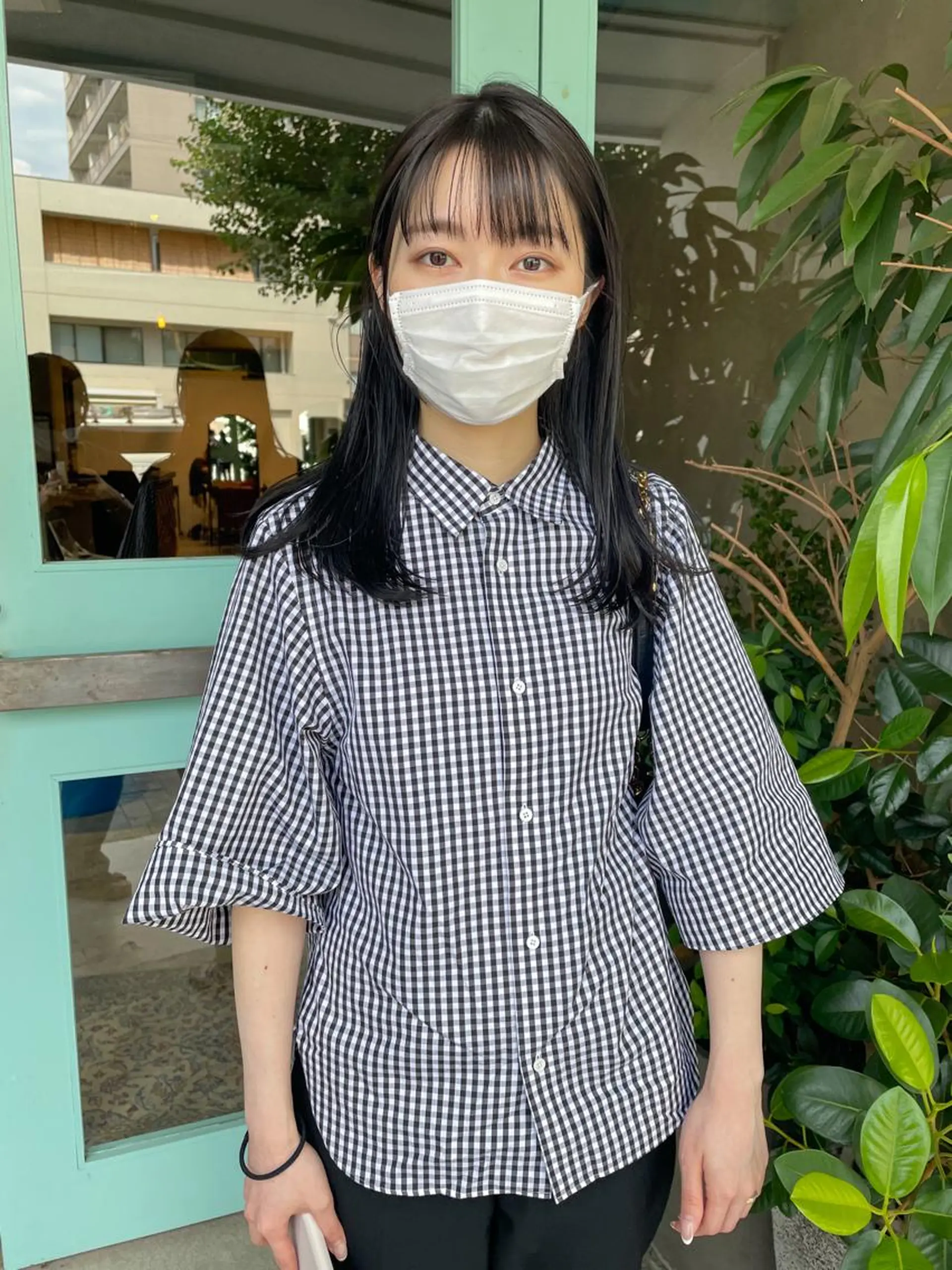 セミロング カラー パーマ/レイヤー 岩山丈一郎のヘアスタイル