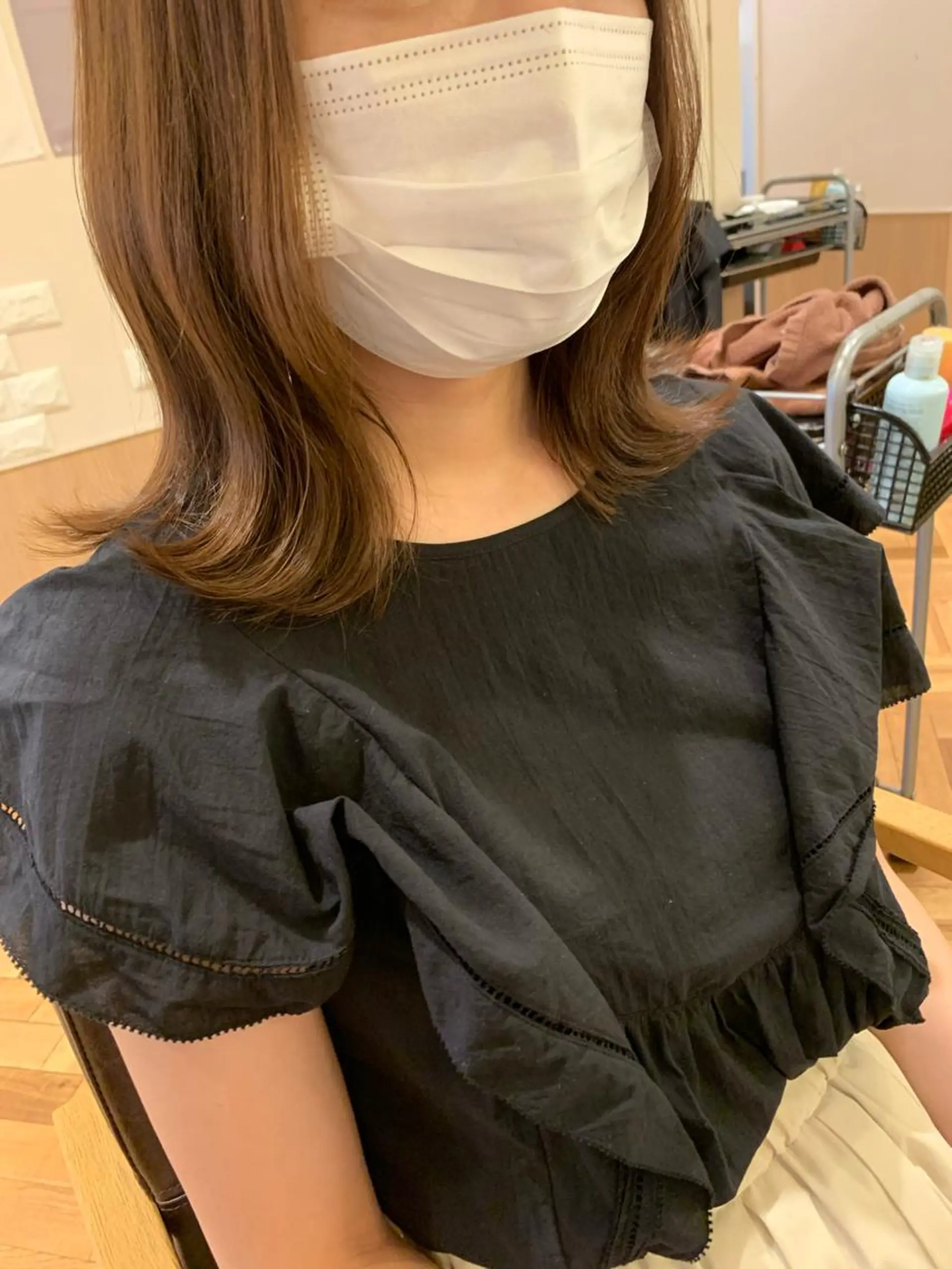 ミディアム u n aのヘアスタイル