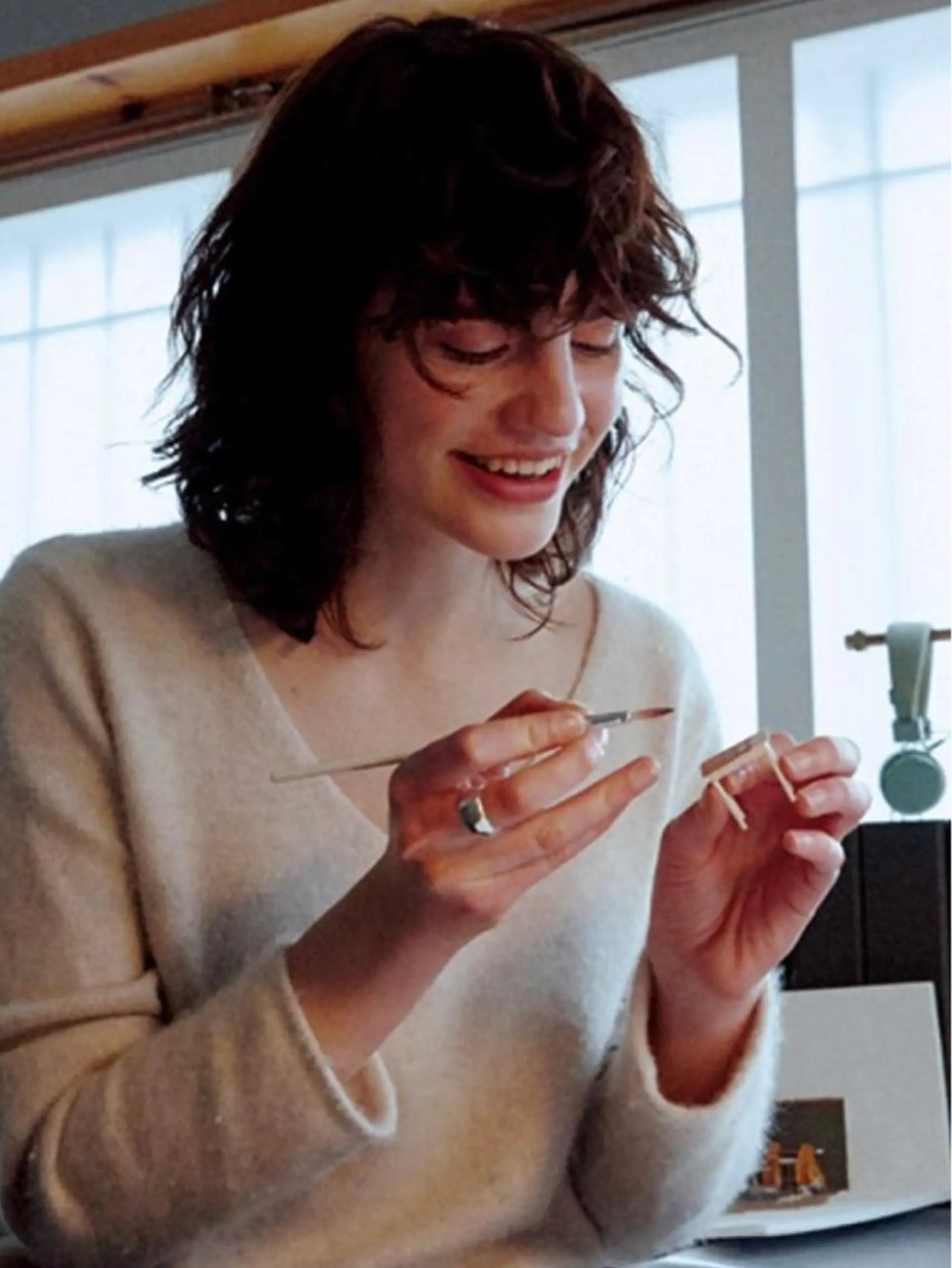 ミディアム 古沢 新のヘアスタイル