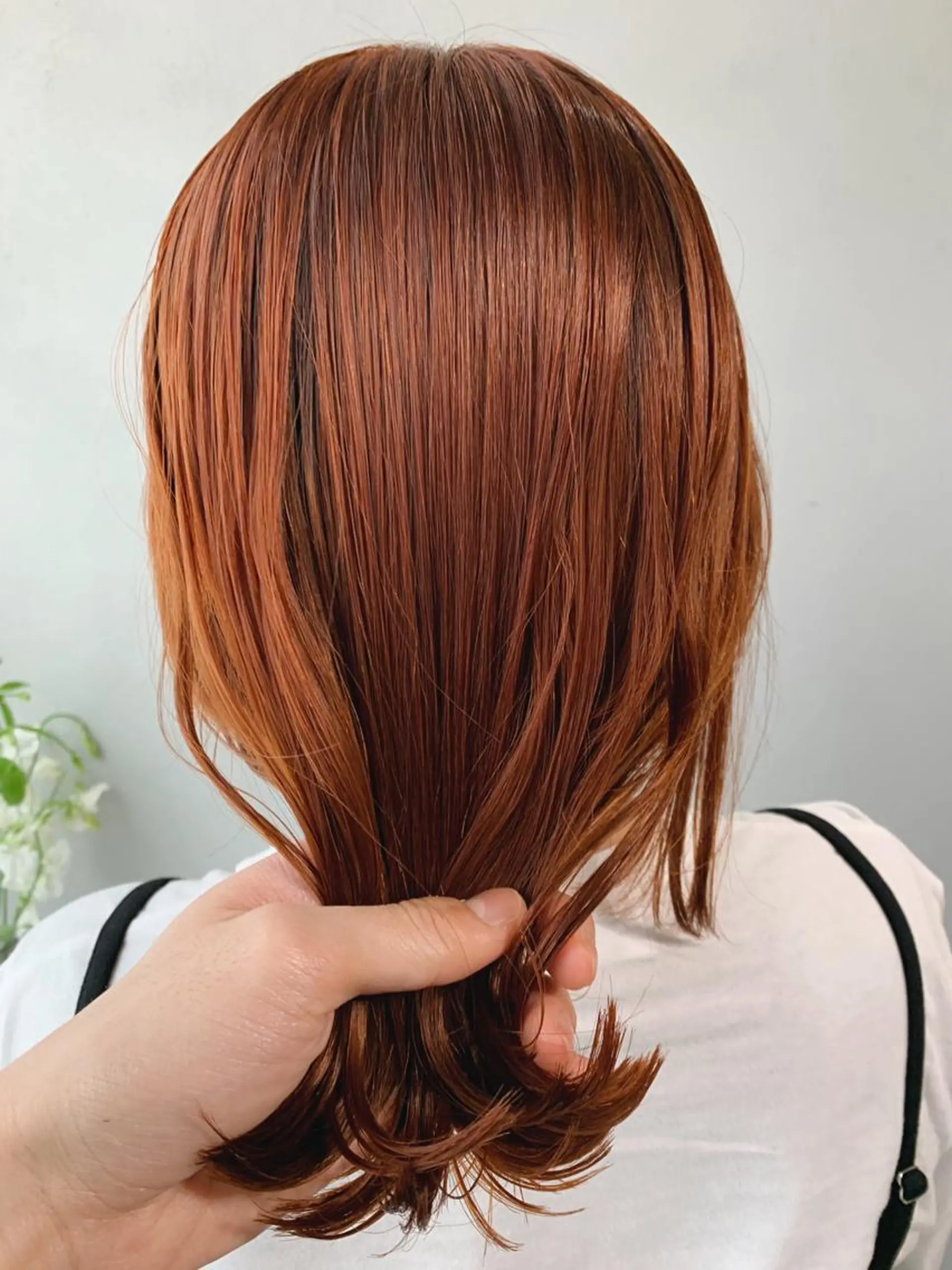 ミディアム カラー ボブパーマコテ巻き風 パーマNo1深江秀平のヘアスタイル