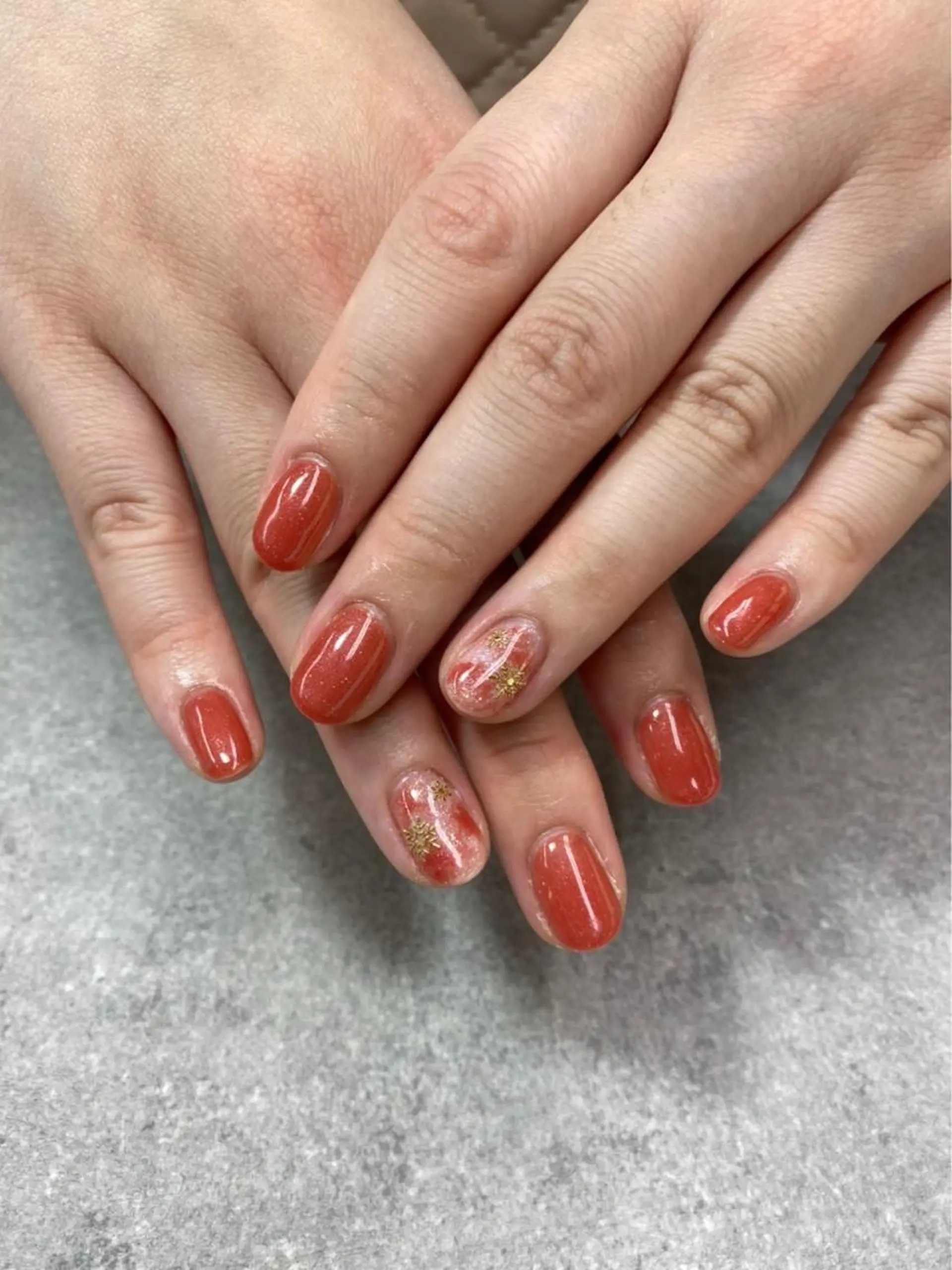 ネイル 赤色 ハンドネイル FASTNAIL PLUS 新宿店のネイルデザイン