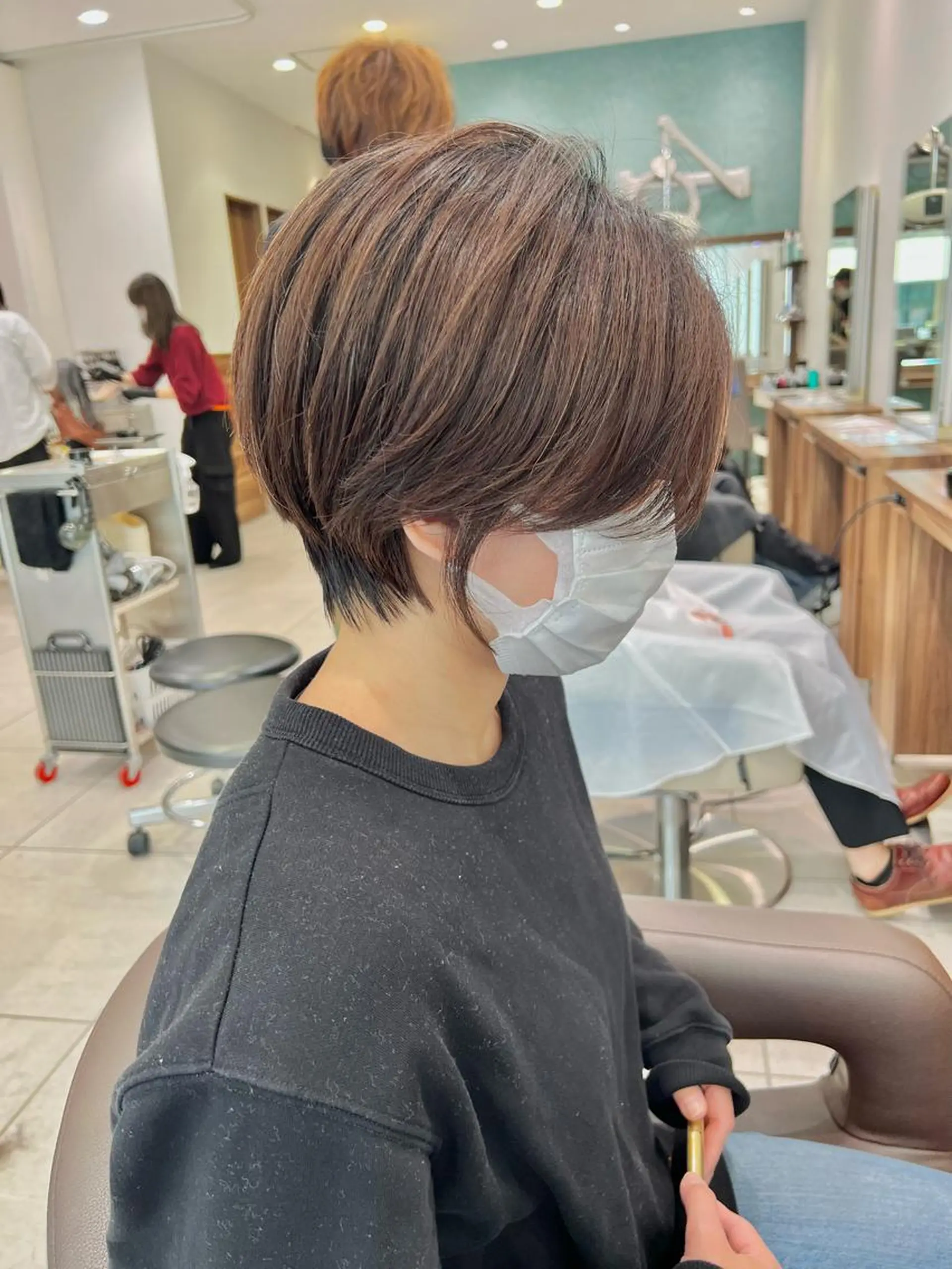 ショート カット ヘアカラー トリートメント 大人ショート/ 高下将一のヘアスタイル