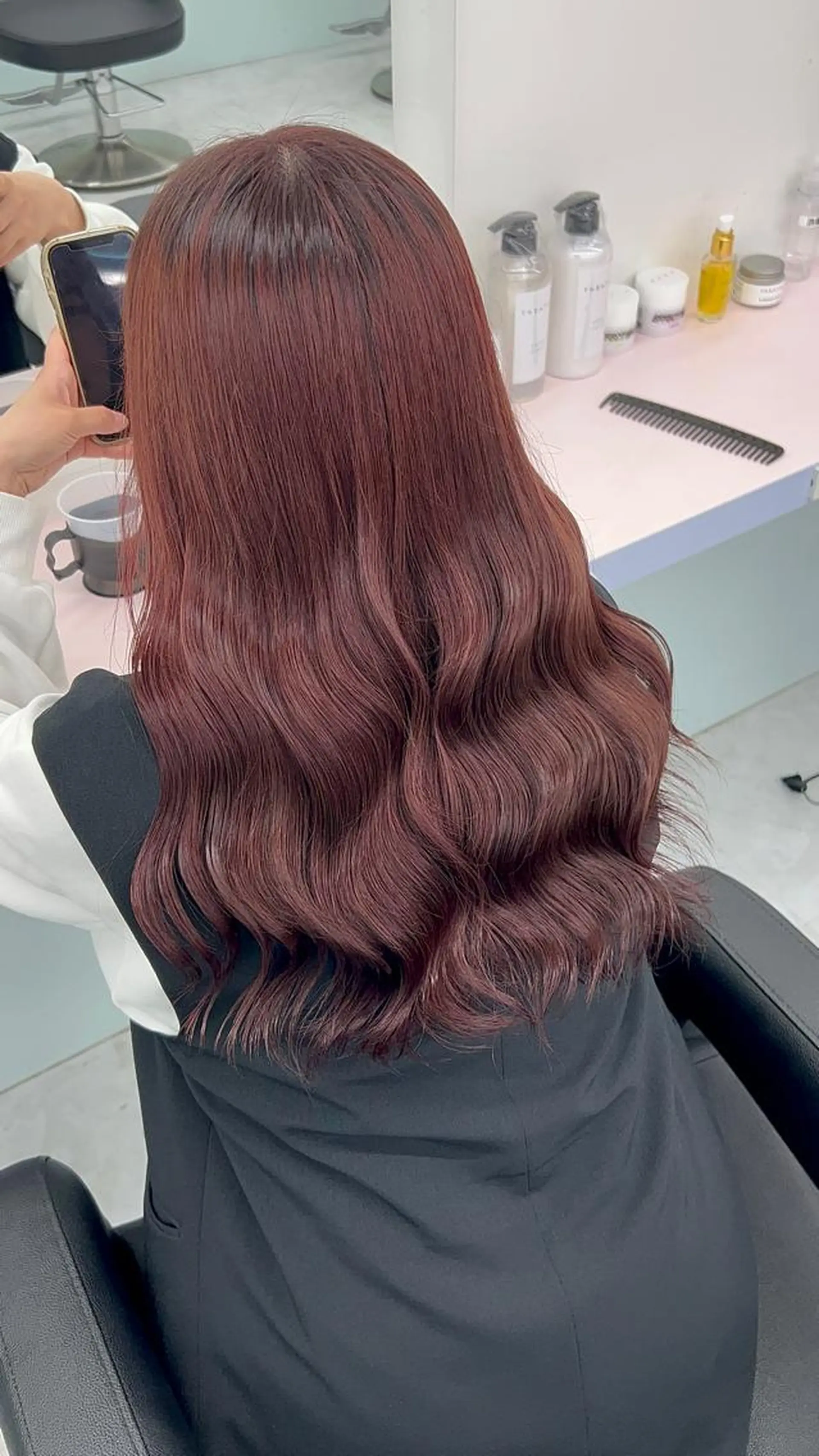 ロング カラー ヘアアレンジ カット ヘアカラー ブリーチなしの達人 🇰🇷KAITOのヘアスタイル