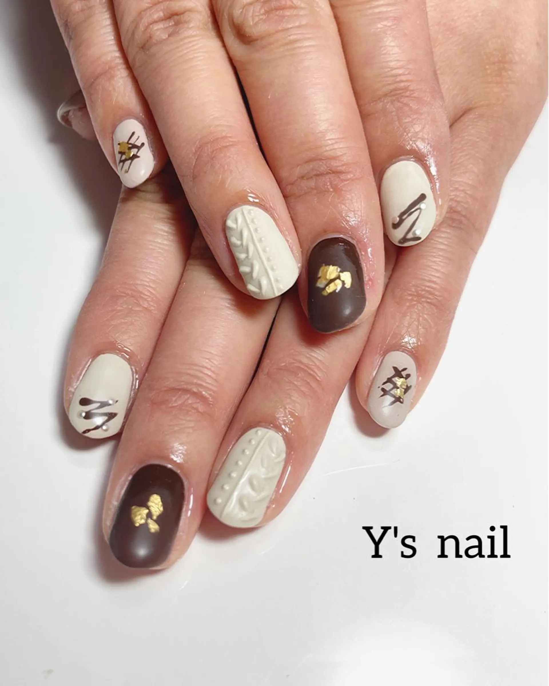 ネイル ジェルネイル パラジェル バレンタイン 手書きが得意🖌️ Y’s  nailのネイルデザイン