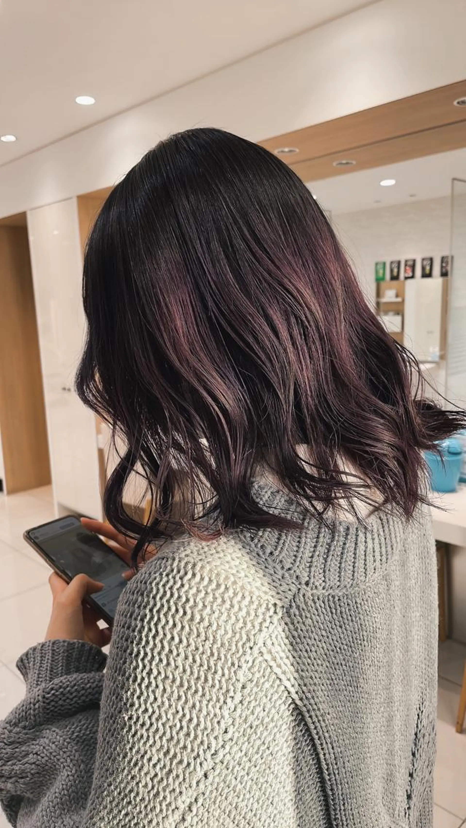 ミディアム カラー カット ヘアカラー トリートメント 新規限定カット無料 クーポン有り【桂口】のヘアスタイル