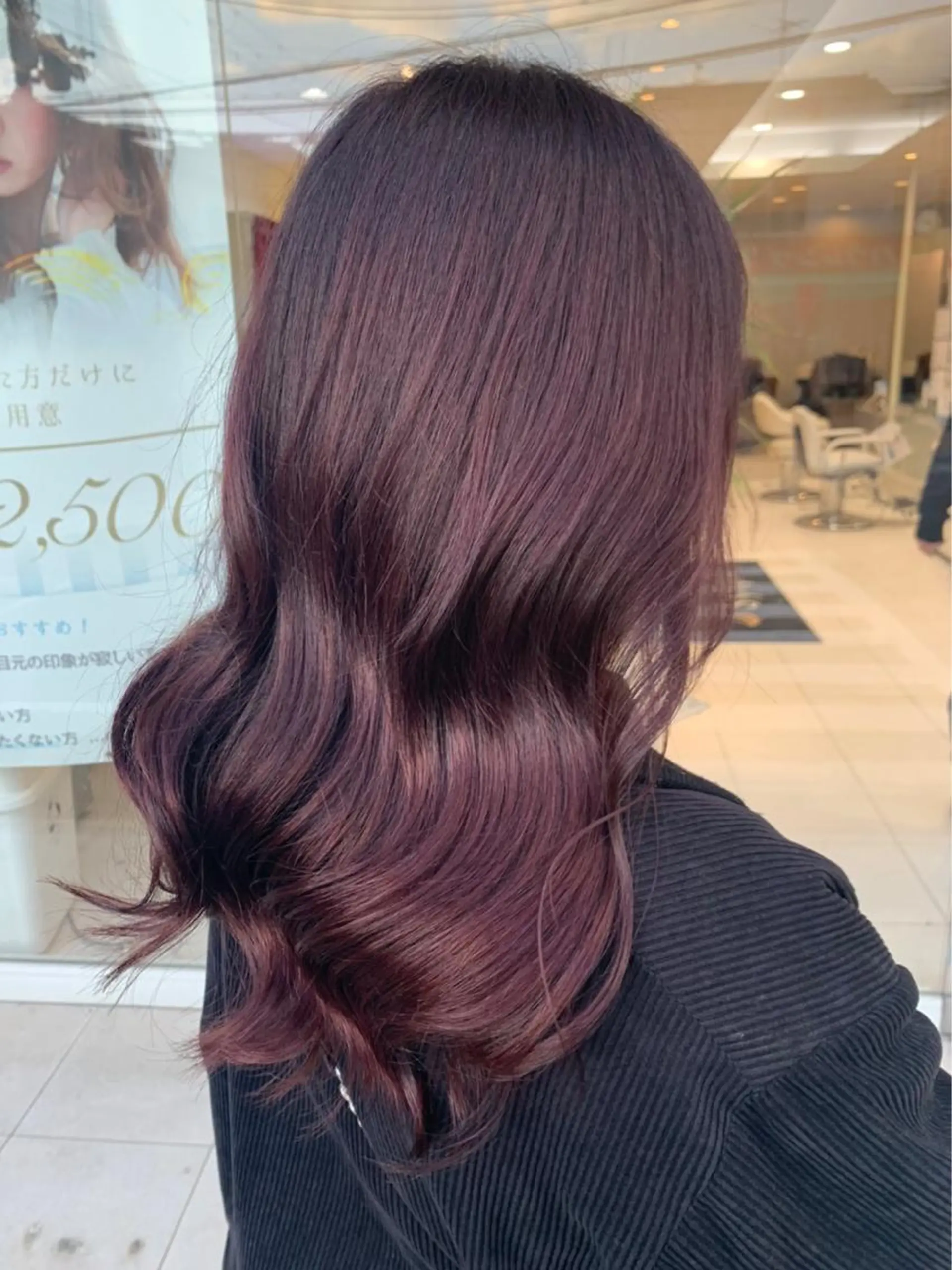 セミロング カラー レッドカラー MODE K's松原 YUMIのヘアスタイル