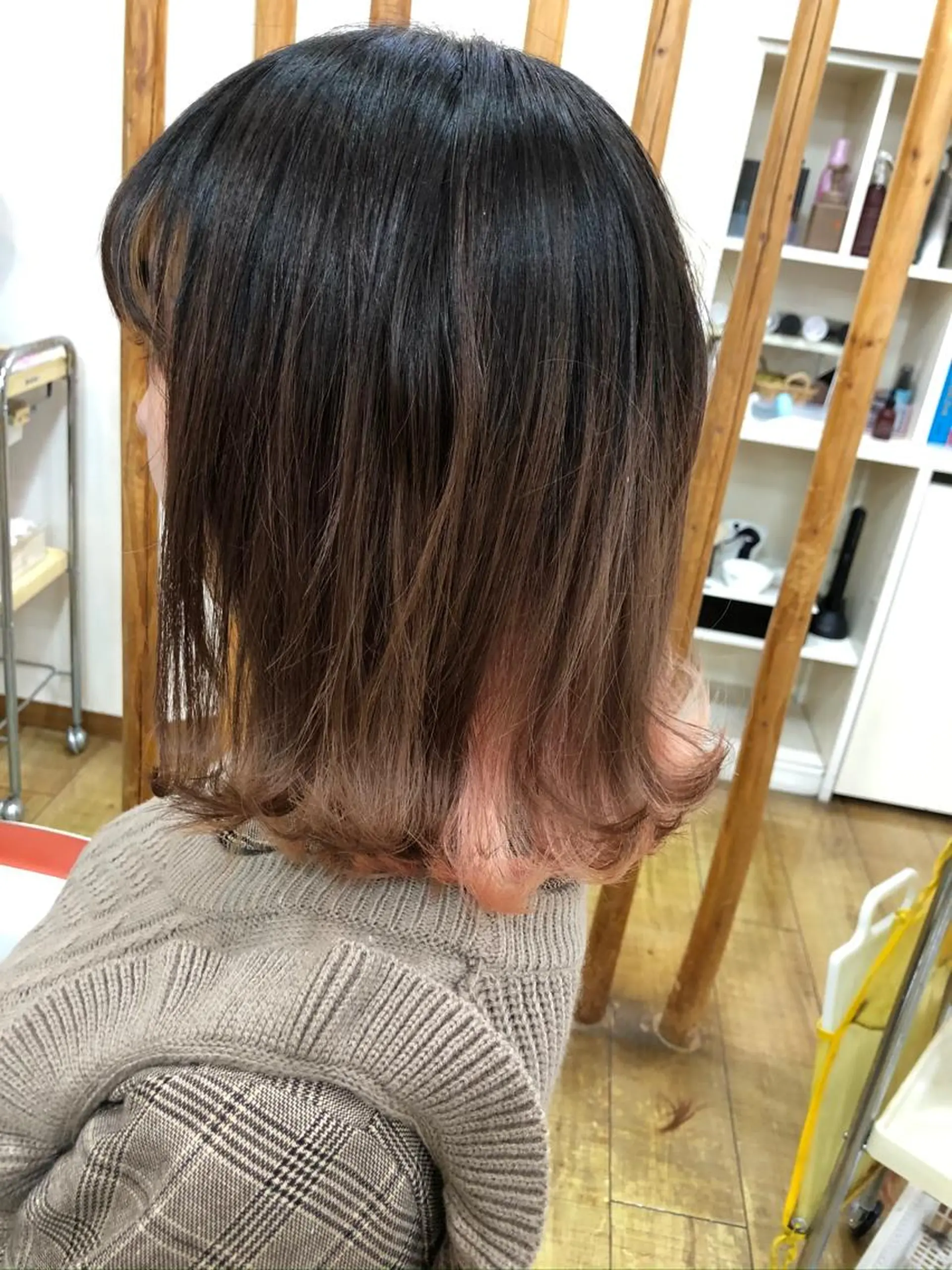 ミディアム 切りっぱなしボブ ボブ Ricci小針店所属・小池 隼人のヘアスタイル