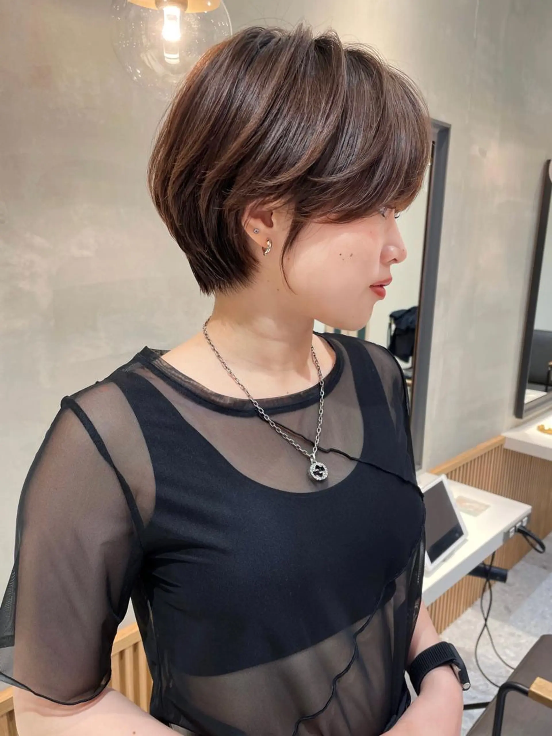 ショート カット パーマ トリートメント 🎀大川 錬🎀 ブリーチなしWカラーのヘアスタイル