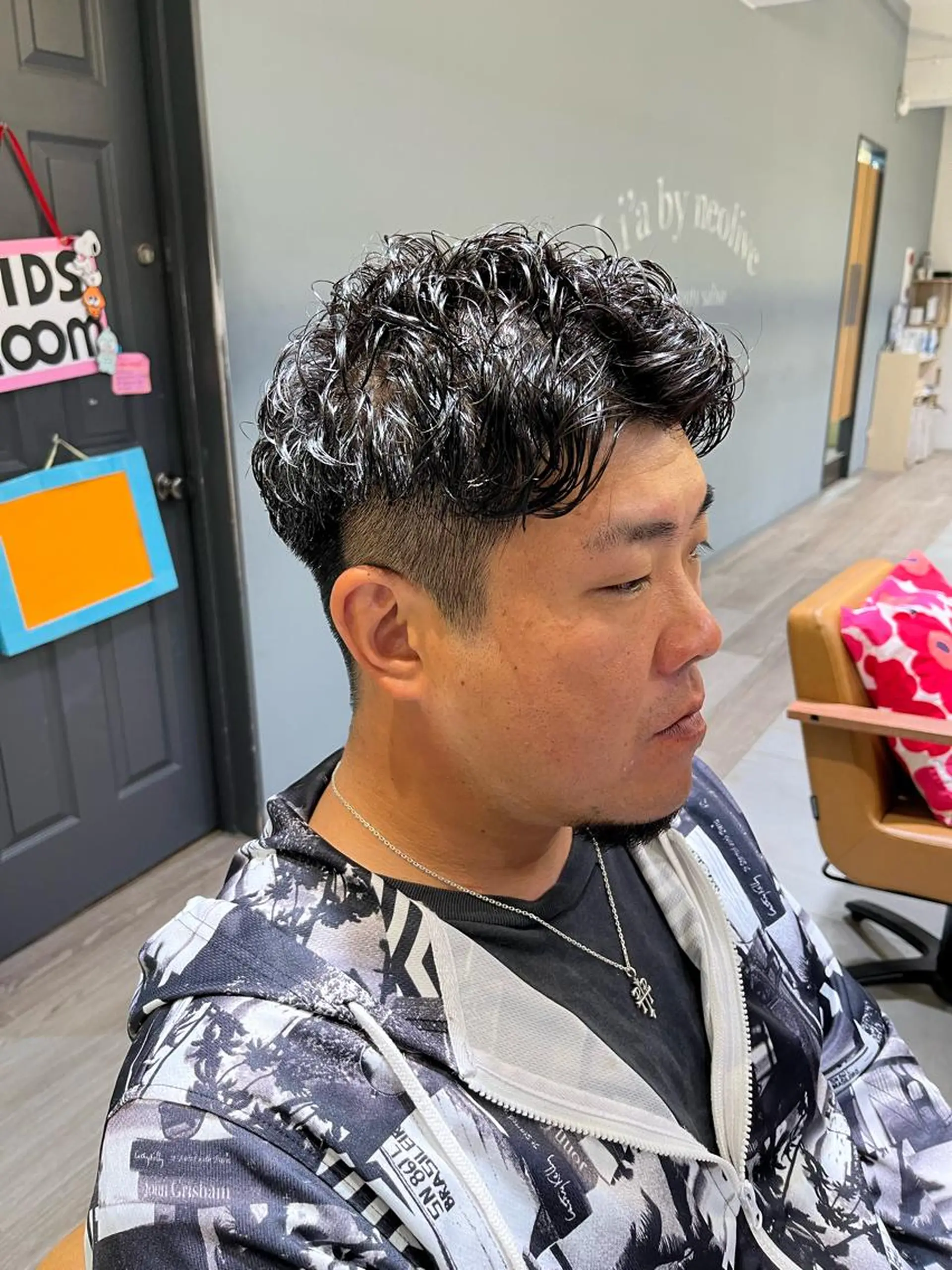 メンズ カット パーマ tata所属・メンズカット/ 外国人風/小嶺佑介のヘアスタイル