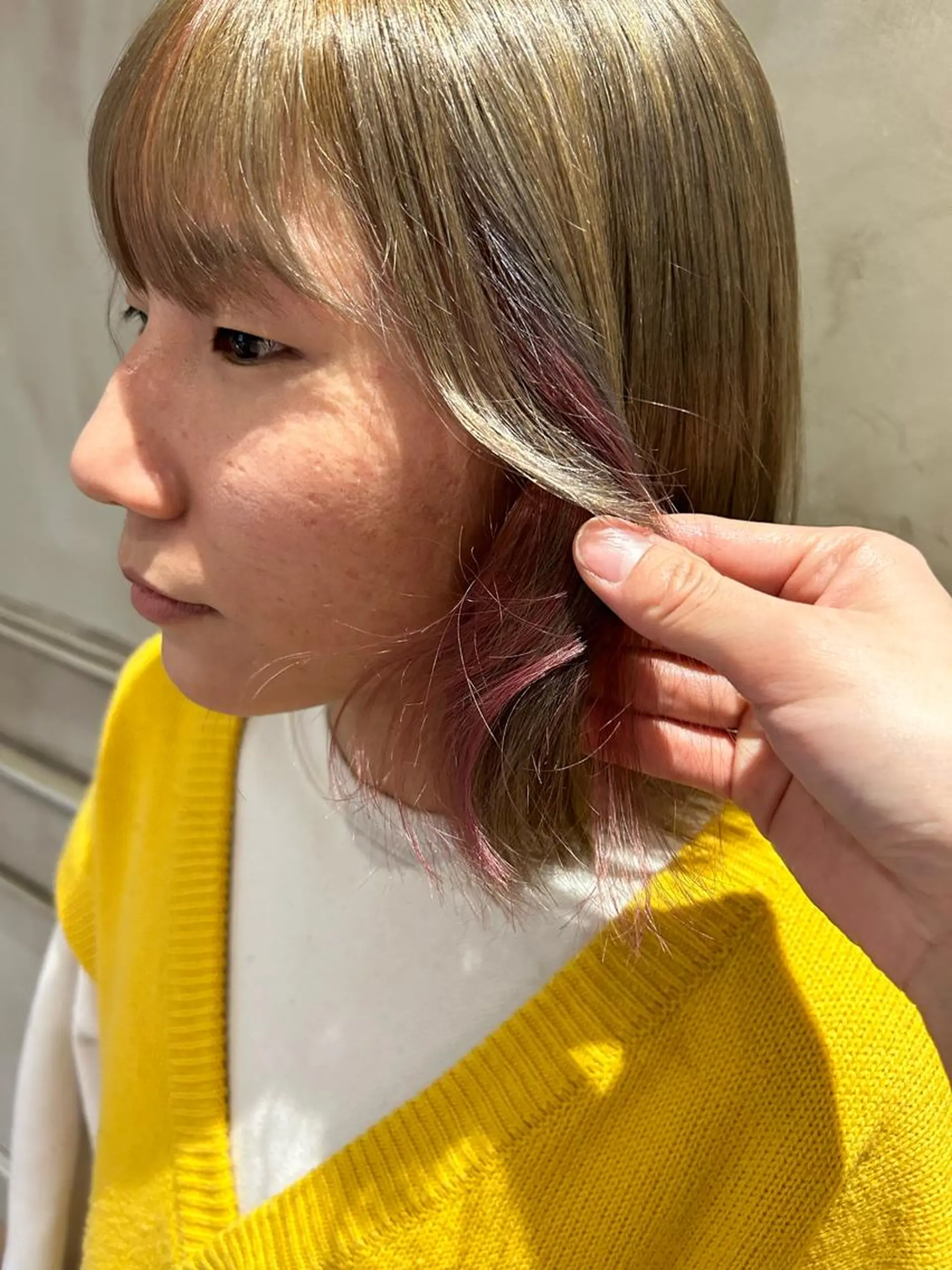 ミディアム カラー Lilly所属・成田 智彩のヘアスタイル