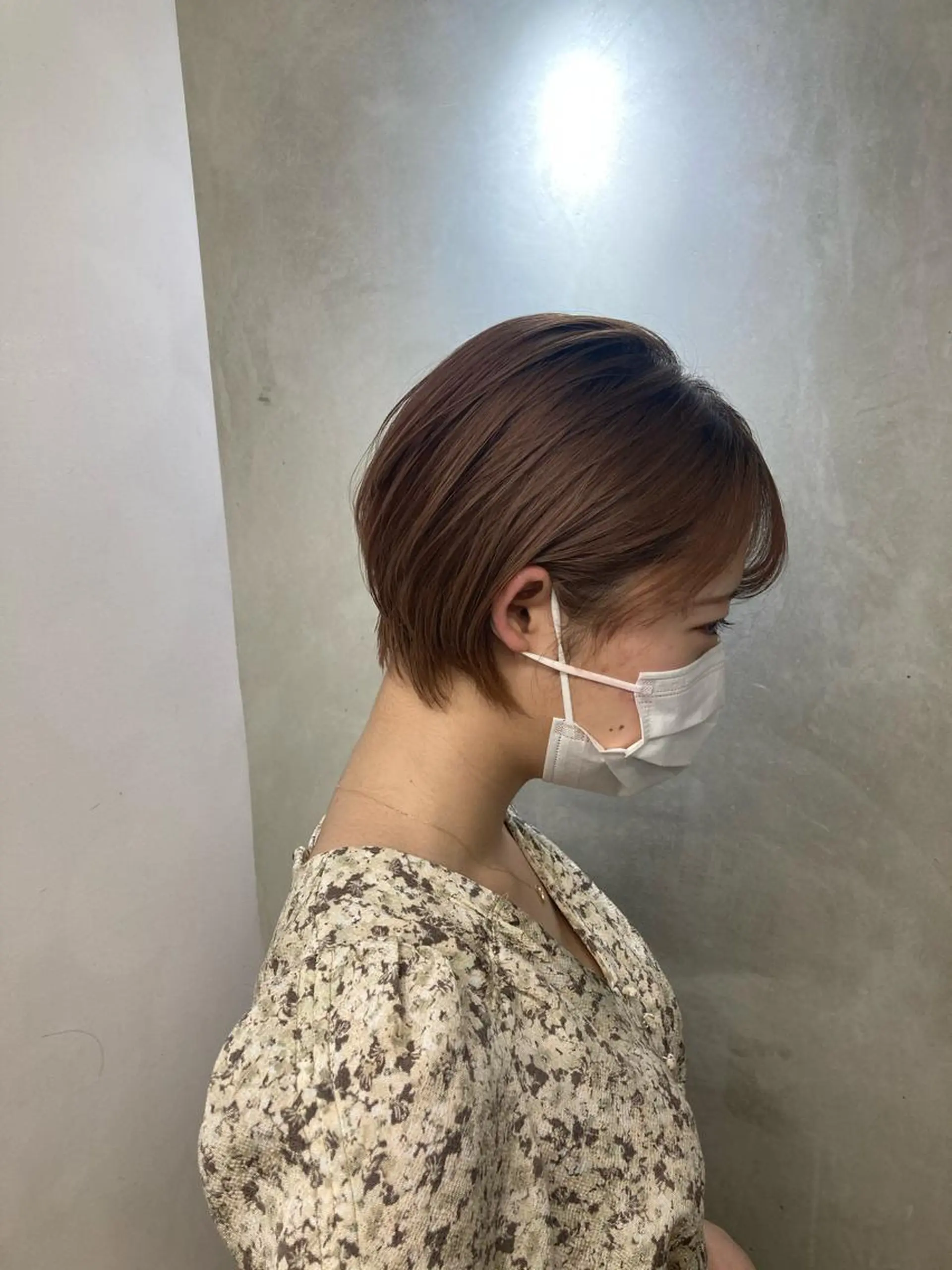 ショート ショートヘア カット ヘアカラー トリートメント ブリーチ&似合せボブ 田中寛十のヘアスタイル