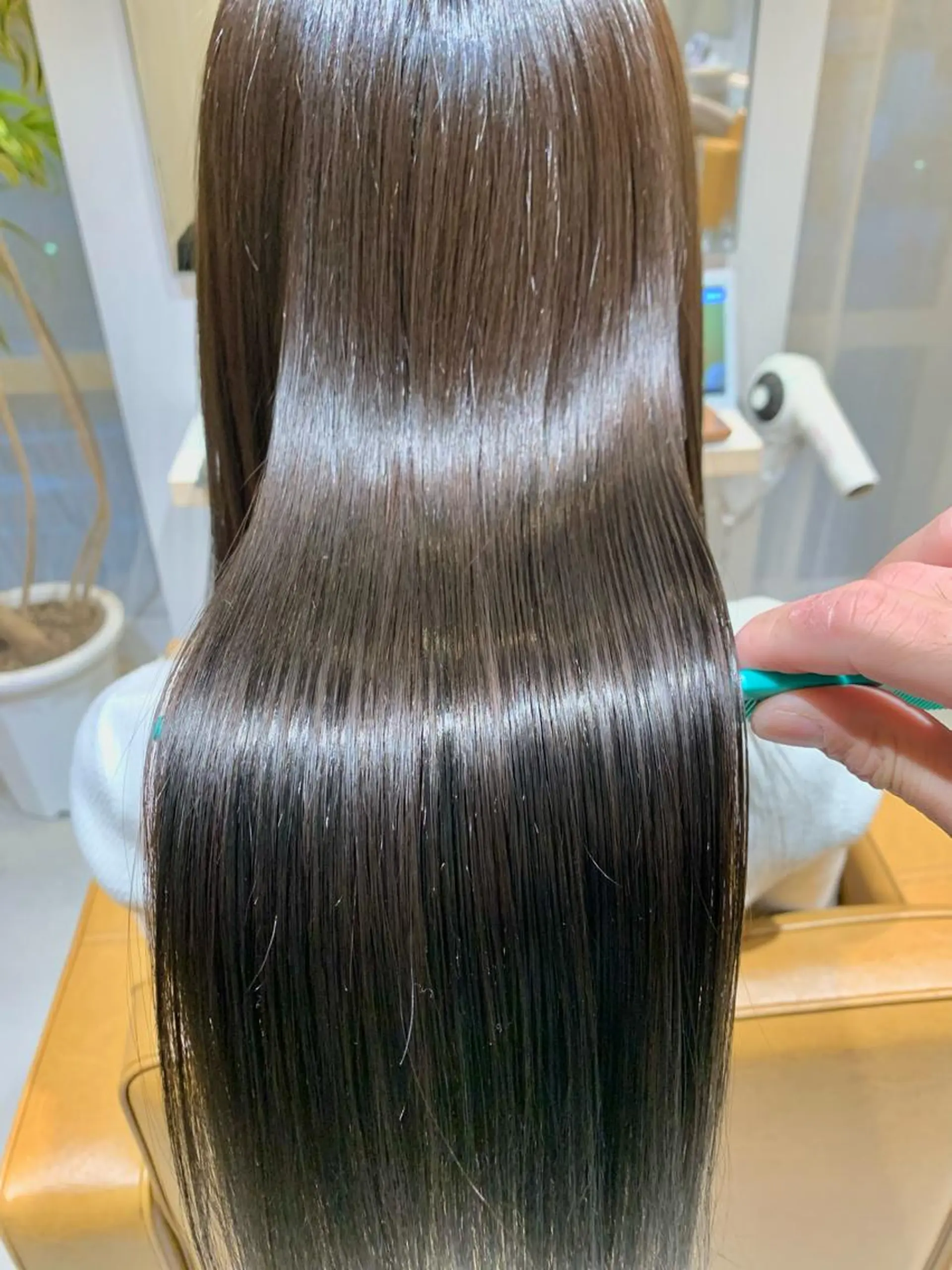 ロング カラー 縮毛矯正×艶カラー /中村勇太のヘアスタイル