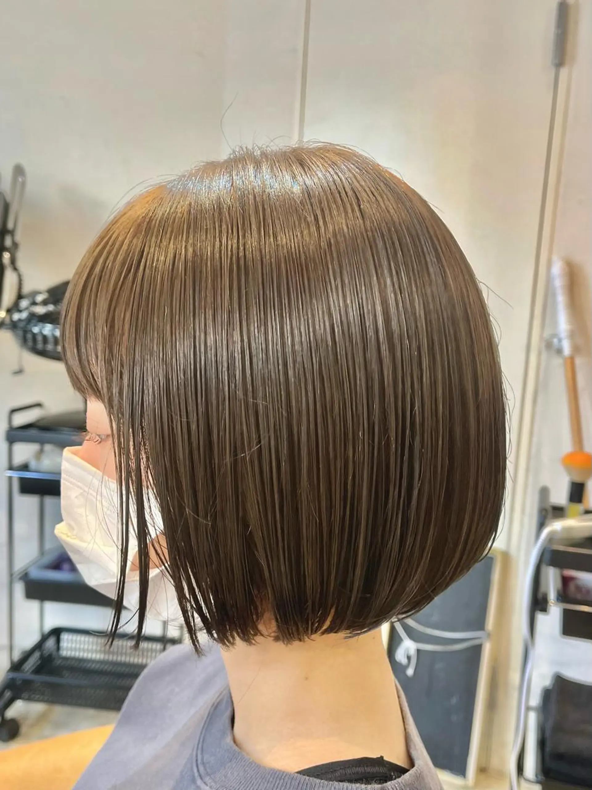 ミディアム カラー カット うしだ かおるのヘアスタイル