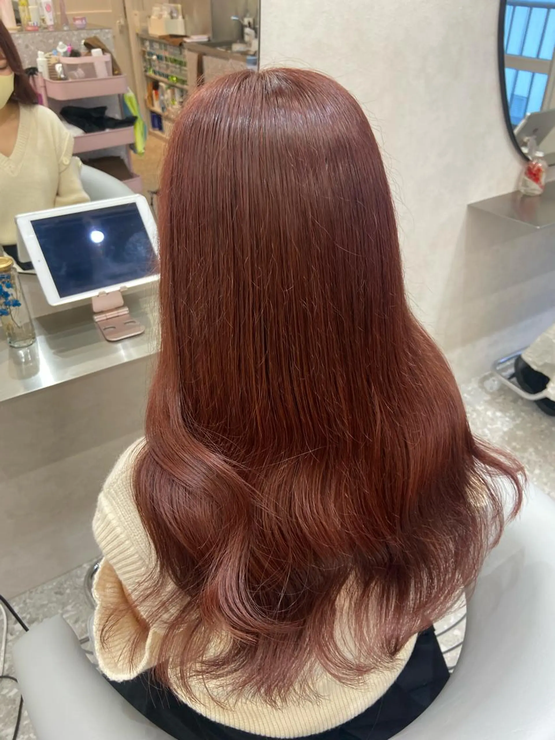 ロング カラー 新宿/韓国ヘア 中明度カラー/かやのヘアスタイル