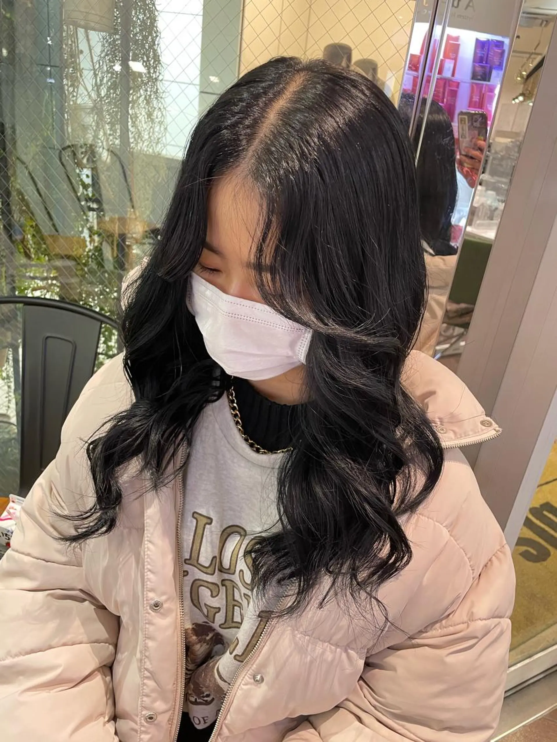 セミロング カラー カット トリートメント aya/小顔レイヤー /柔らかカラーのヘアスタイル