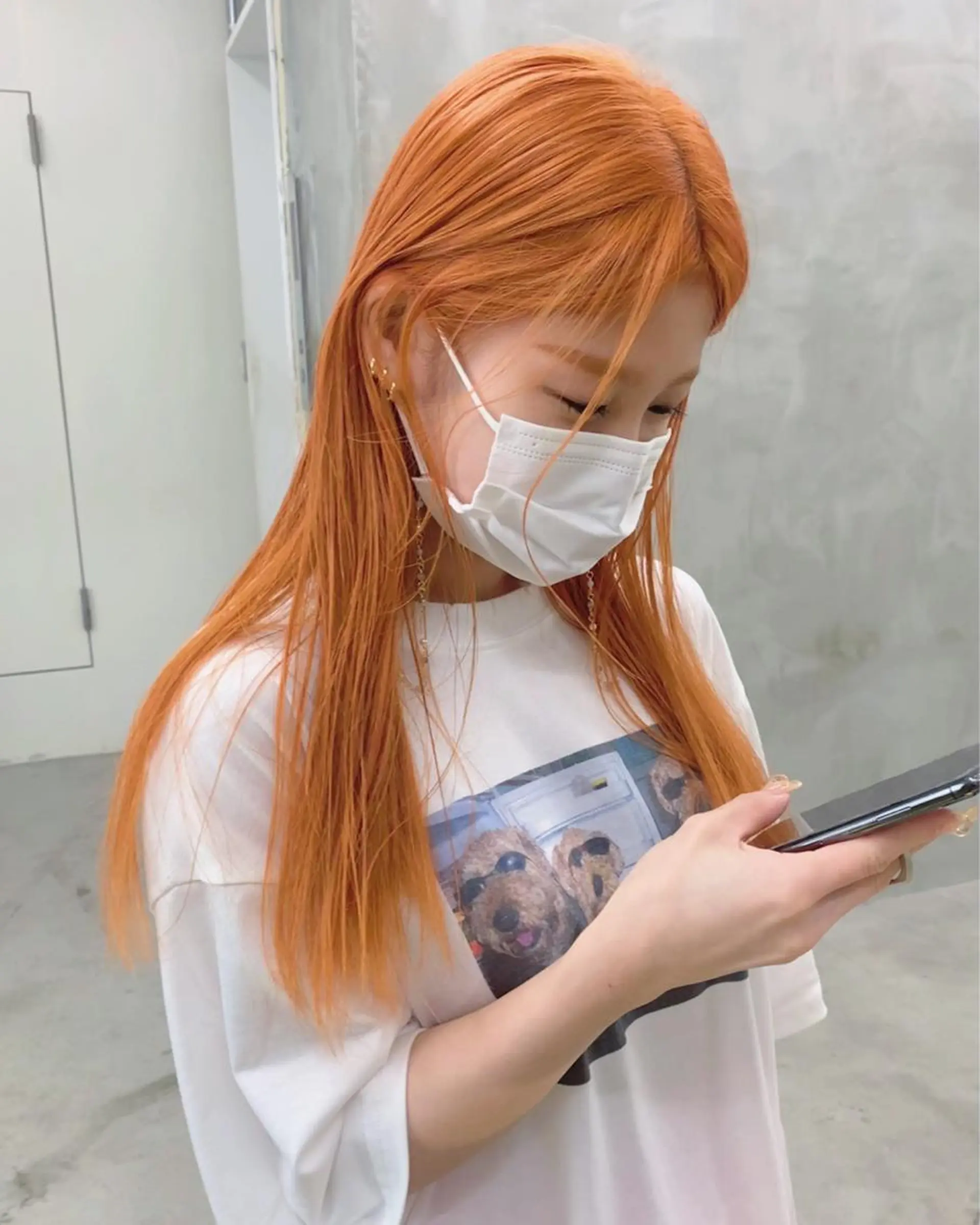 セミロング カラー ブームボックス所属・🐝ハイトーンカラー hachi🐝のヘアスタイル