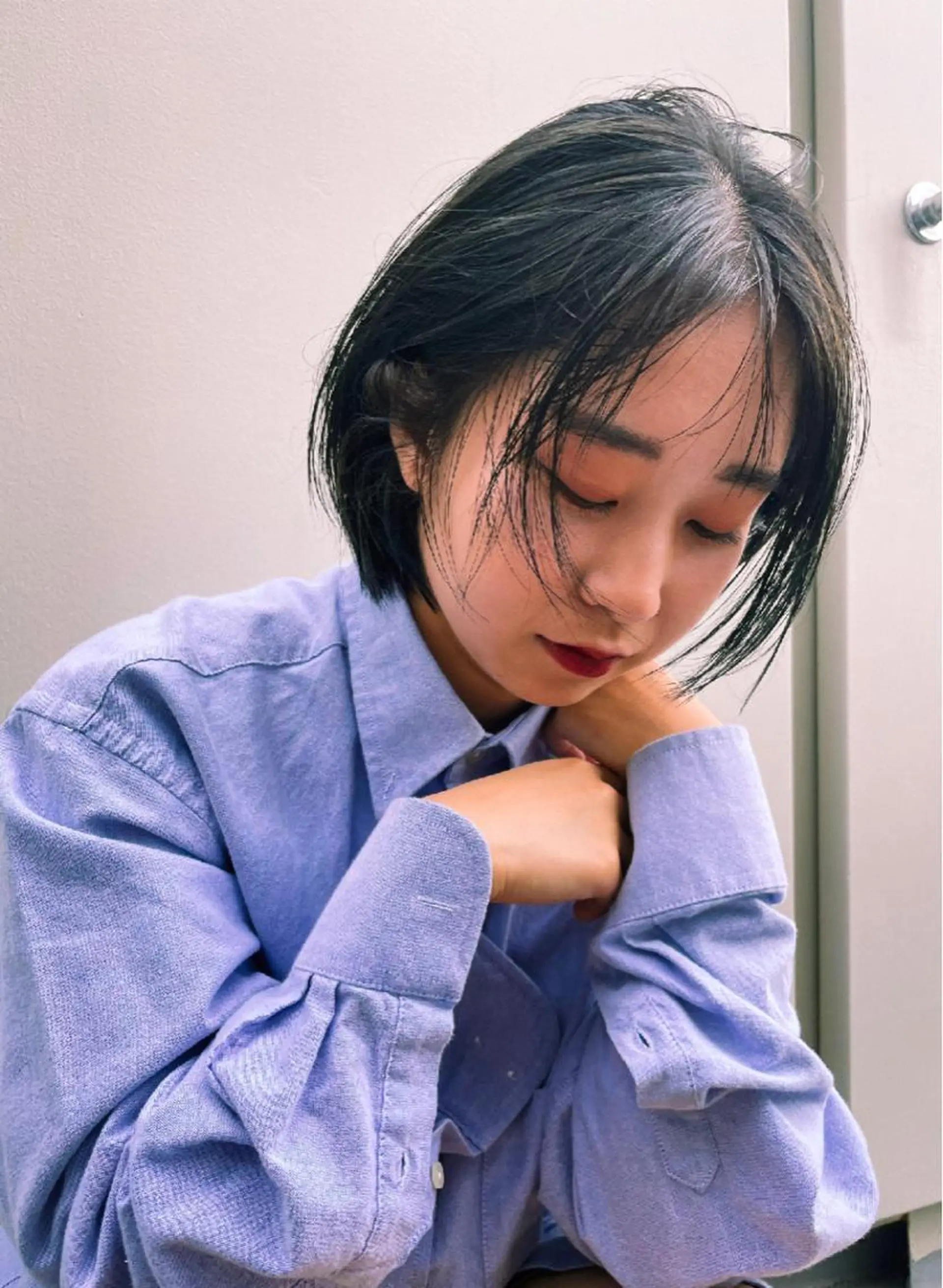 ショート カラー カット ヘアカラー トリートメント ケアブリーチ/ エクステ/レイヤーのヘアスタイル