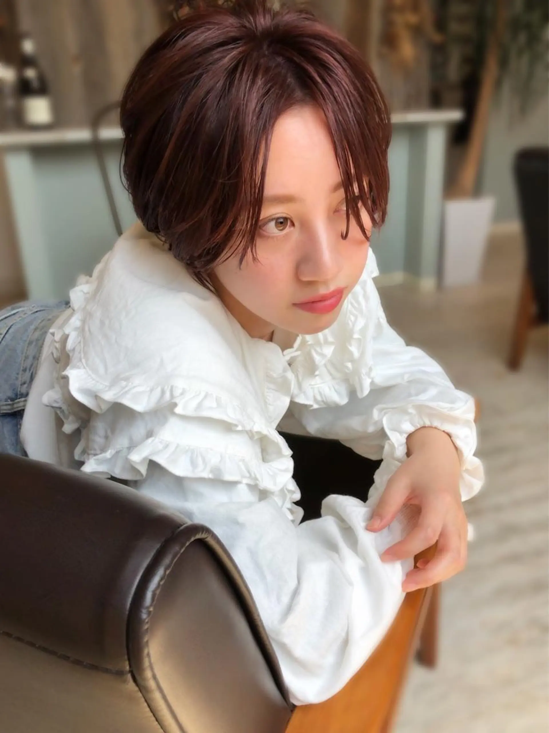 ショート カット ヘアカラー トリートメント 柴田泰秀sotti. 髪質改善/ブリーチのヘアスタイル