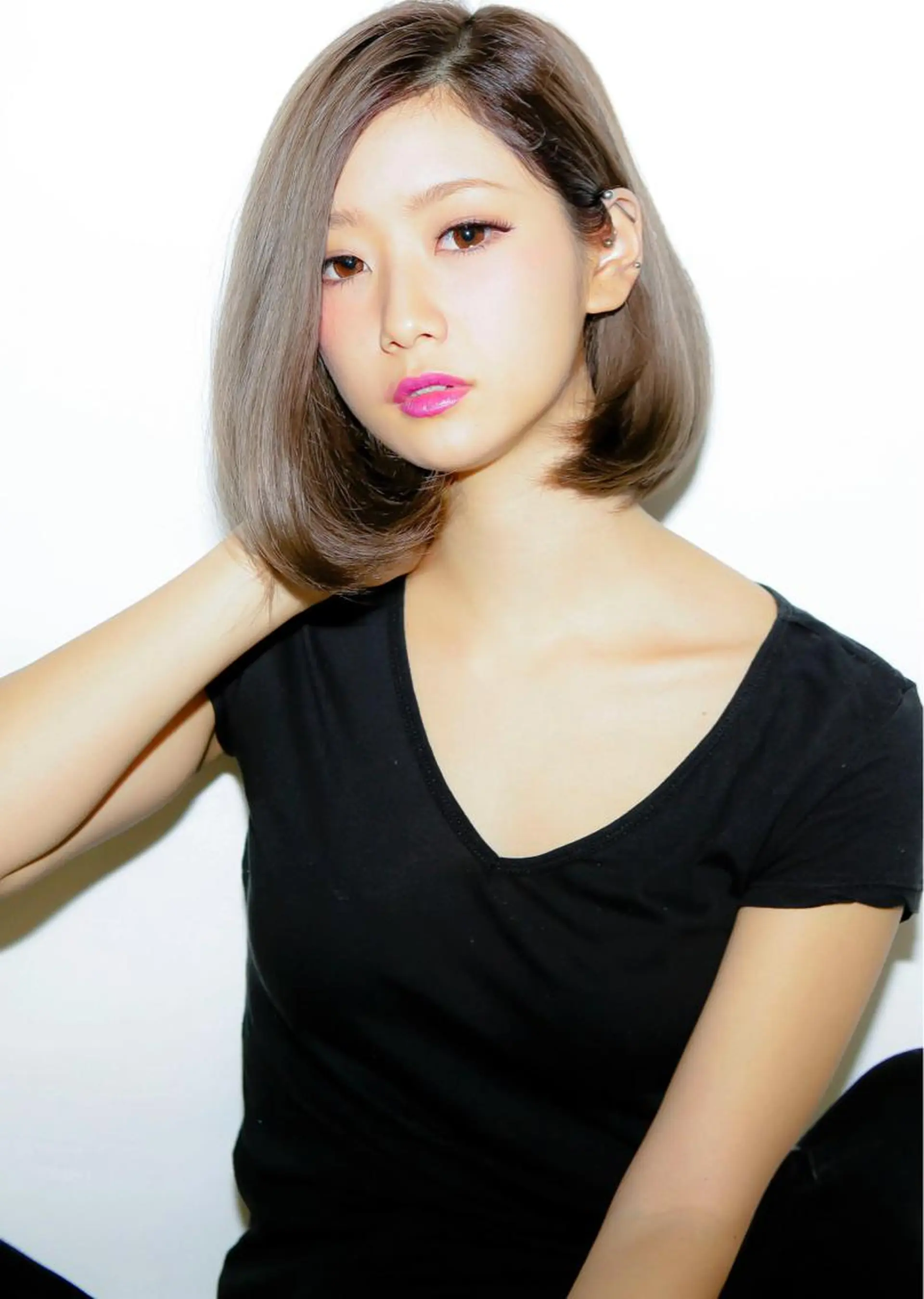 ショート カラー モテ髪透明感❤️ デイズヘアカラーのヘアスタイル