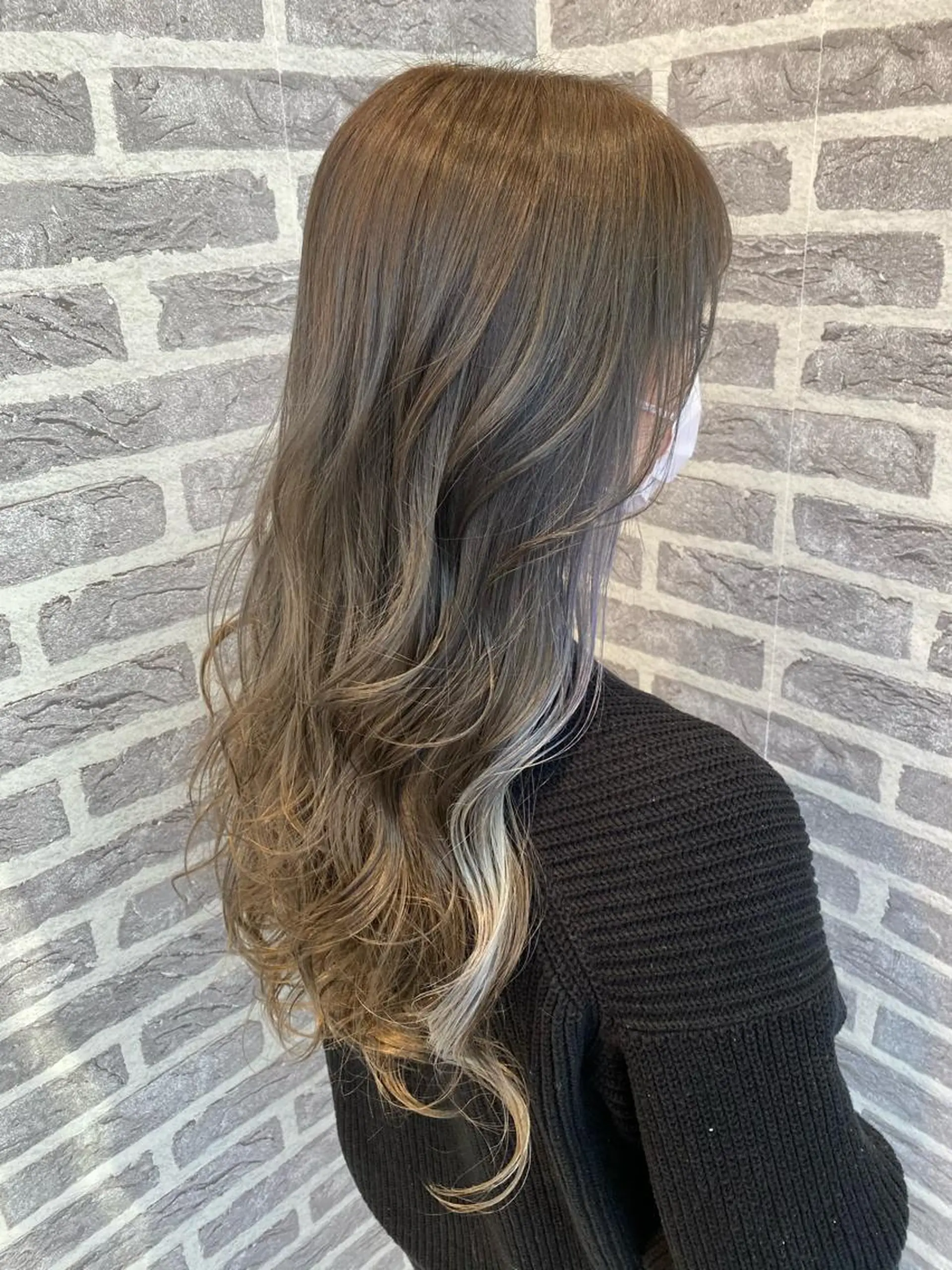 カラー イヤリングカラー ヘアカラー EARTH岩槻店 azusaのヘアスタイル