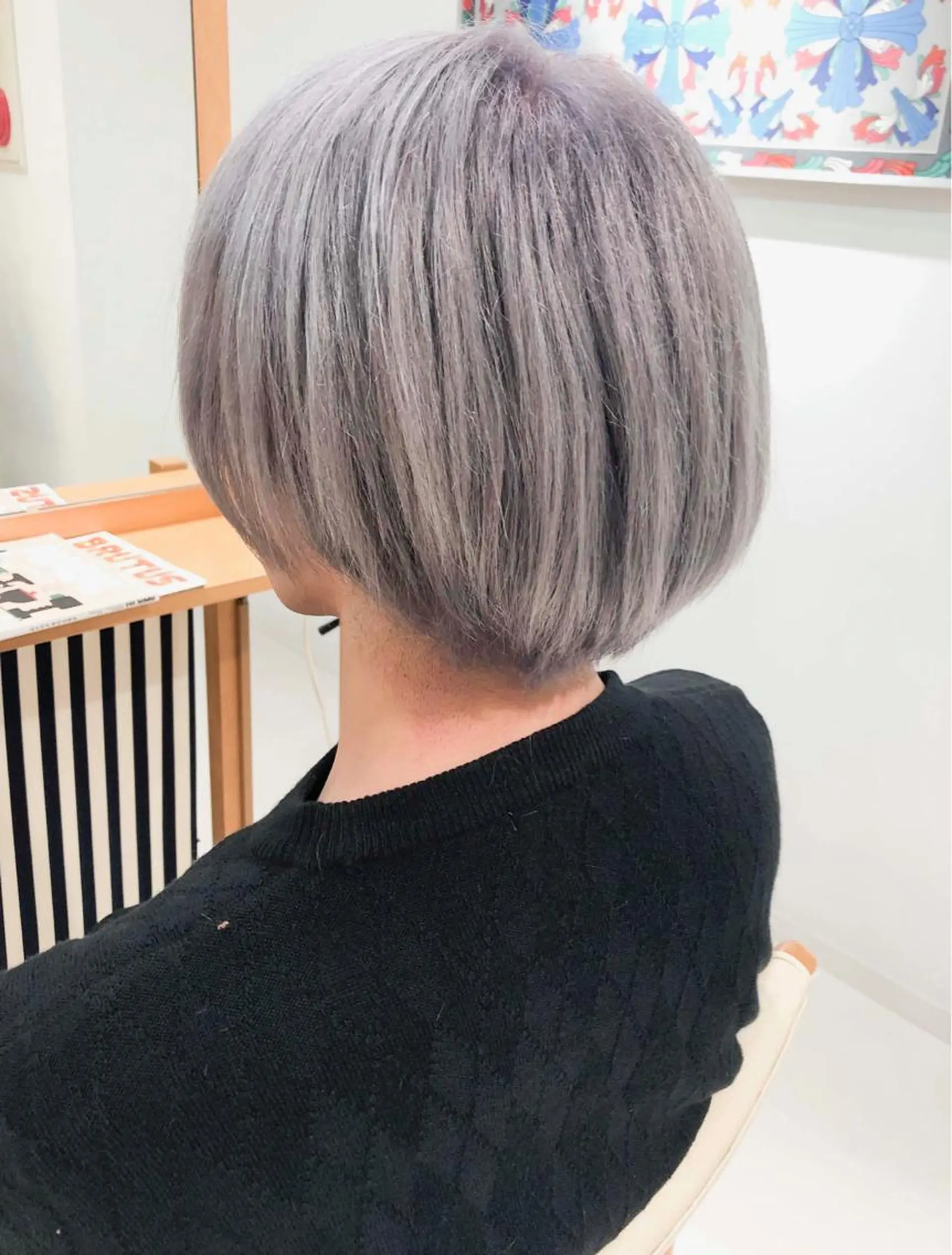 ショート カラー メンズ グレージュ ラベンダーカラー ラベンダーグレージュ ラベンダーグレー Days 透明感カラーのヘアスタイル