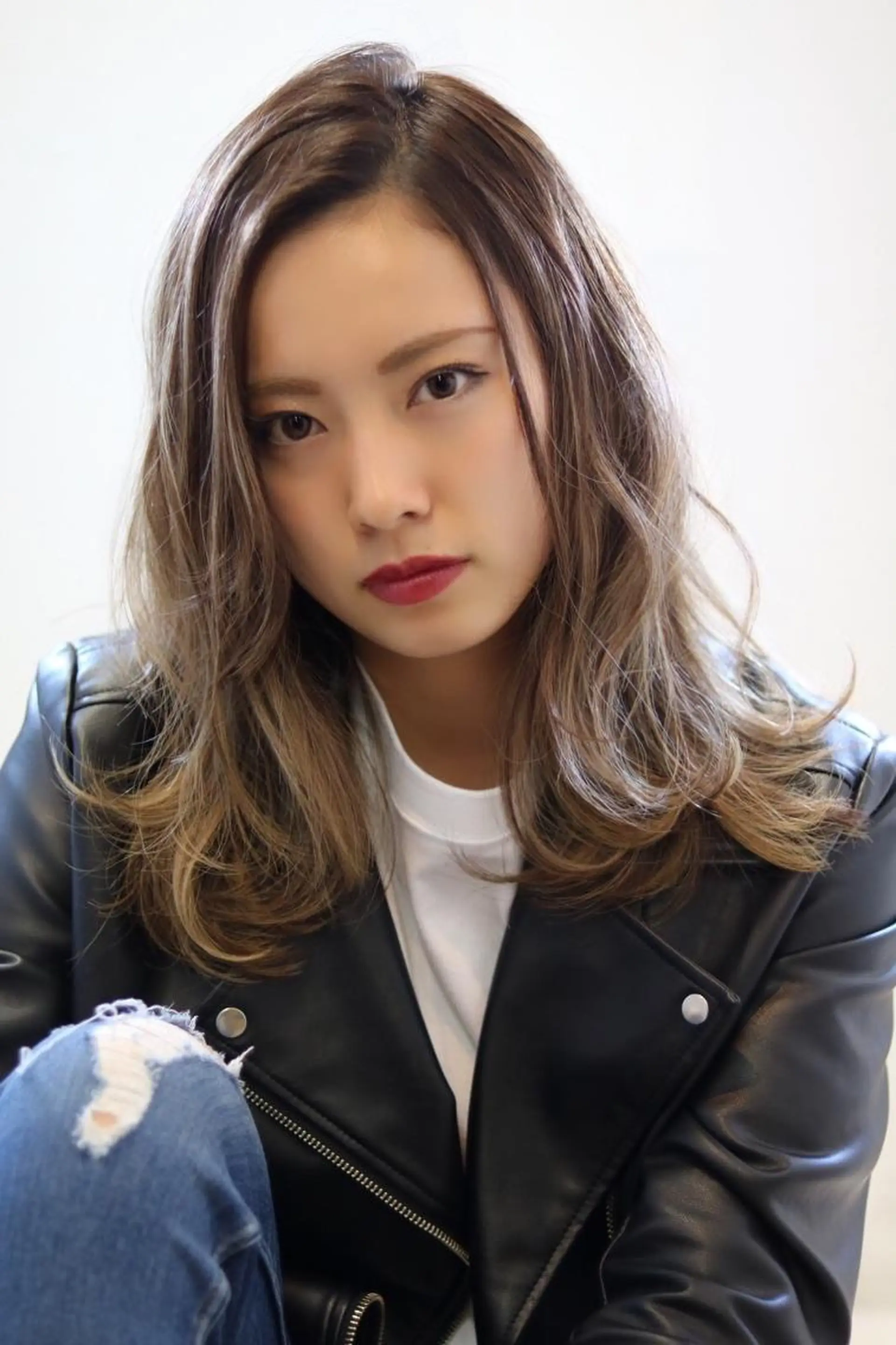 ミディアム カラー イルミナカラー カット ヘアカラー L.E.M 仙台のヘアスタイル