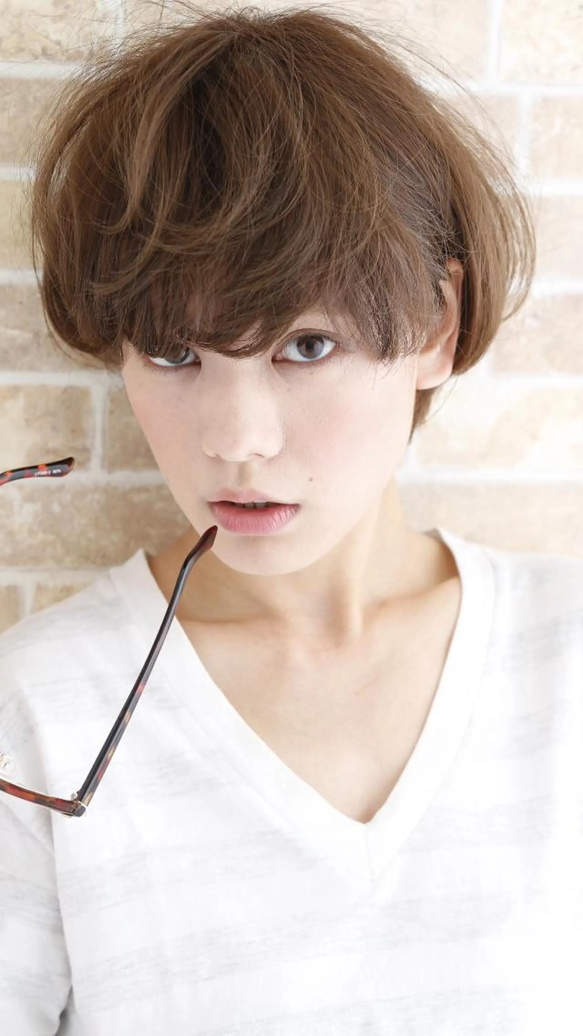 ショート カラー パーマ neolive emのヘアスタイル