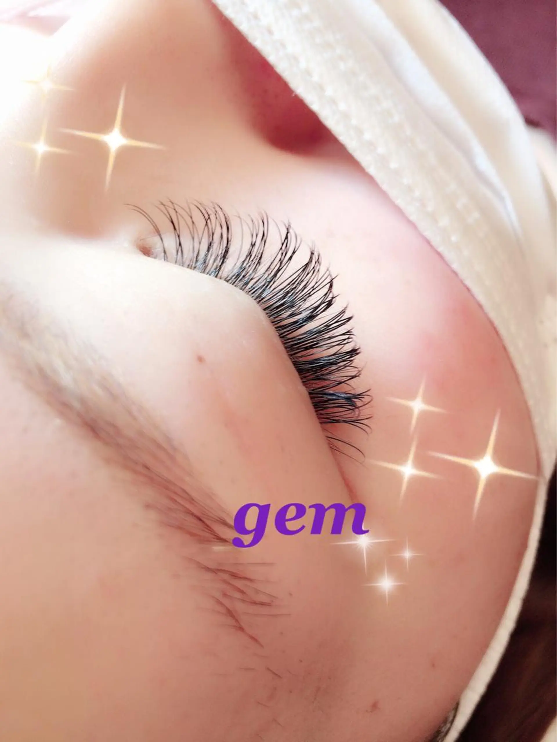 マツエク・マツパ 付け放題 フラットラッシュ gem所属・gem 〜ジェム〜のマツエク・マツパデザイン