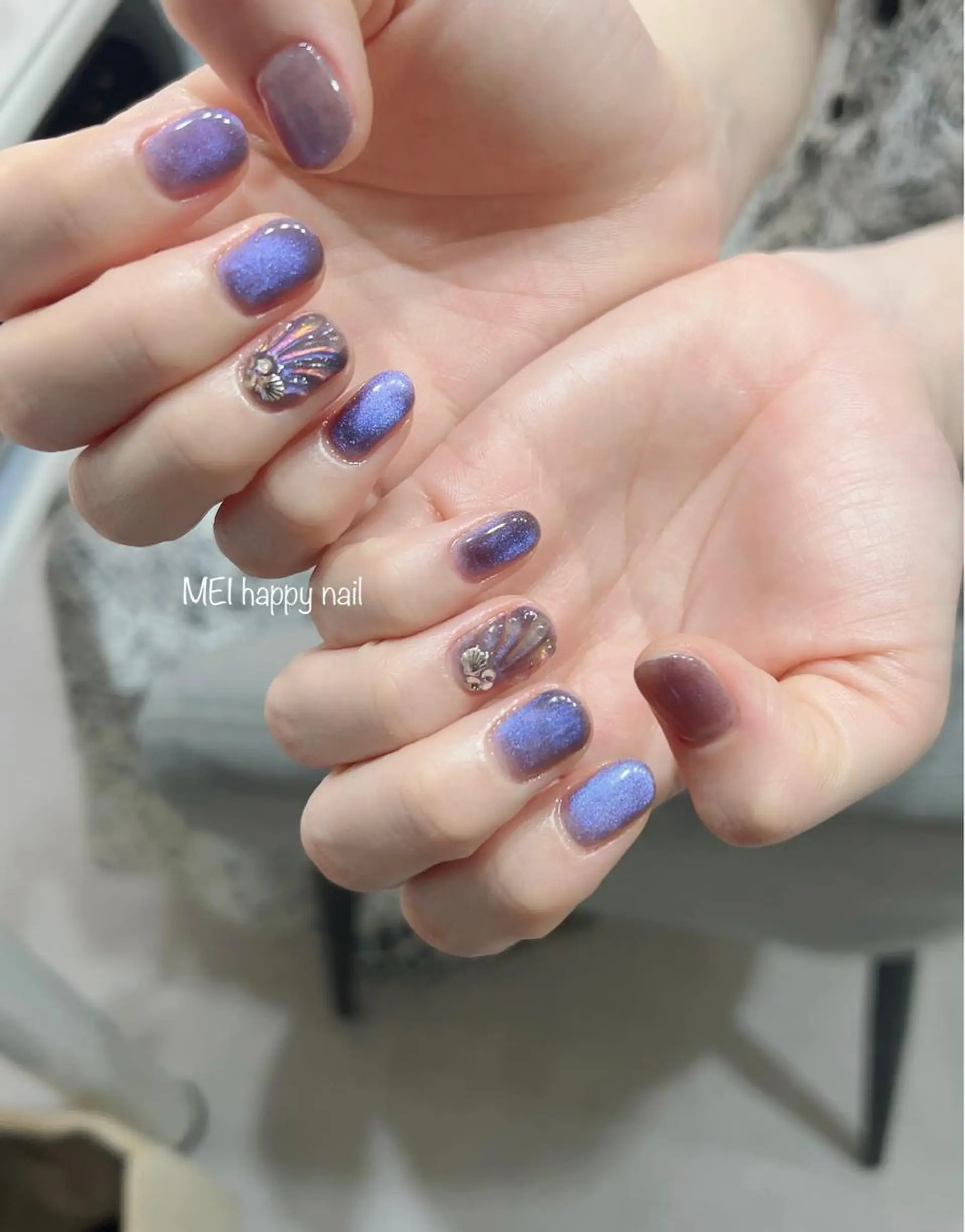 ネイル 北浦和 自爪育成ケアのネイルデザイン