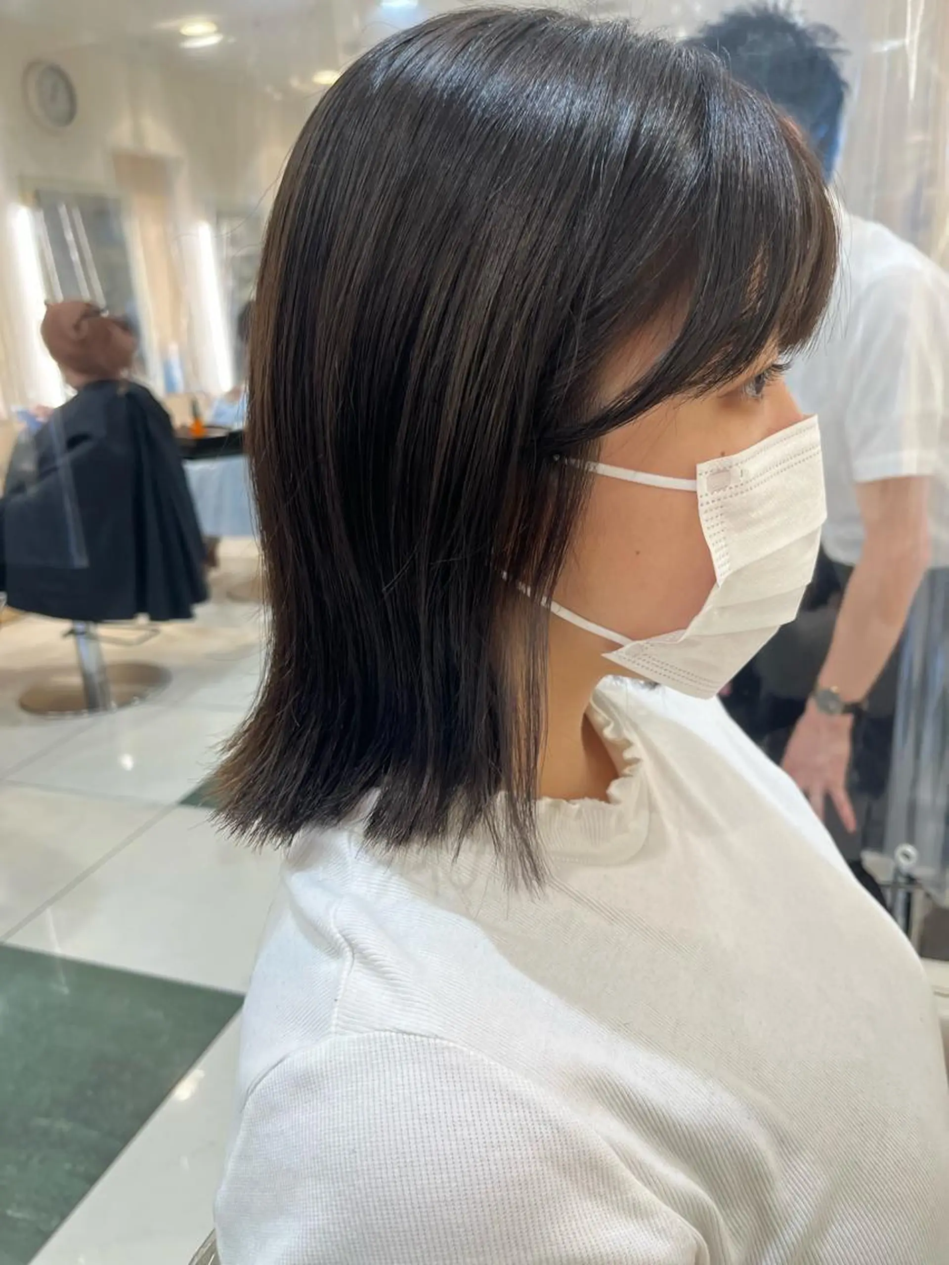 ミディアム 田中 瑞妃のヘアスタイル