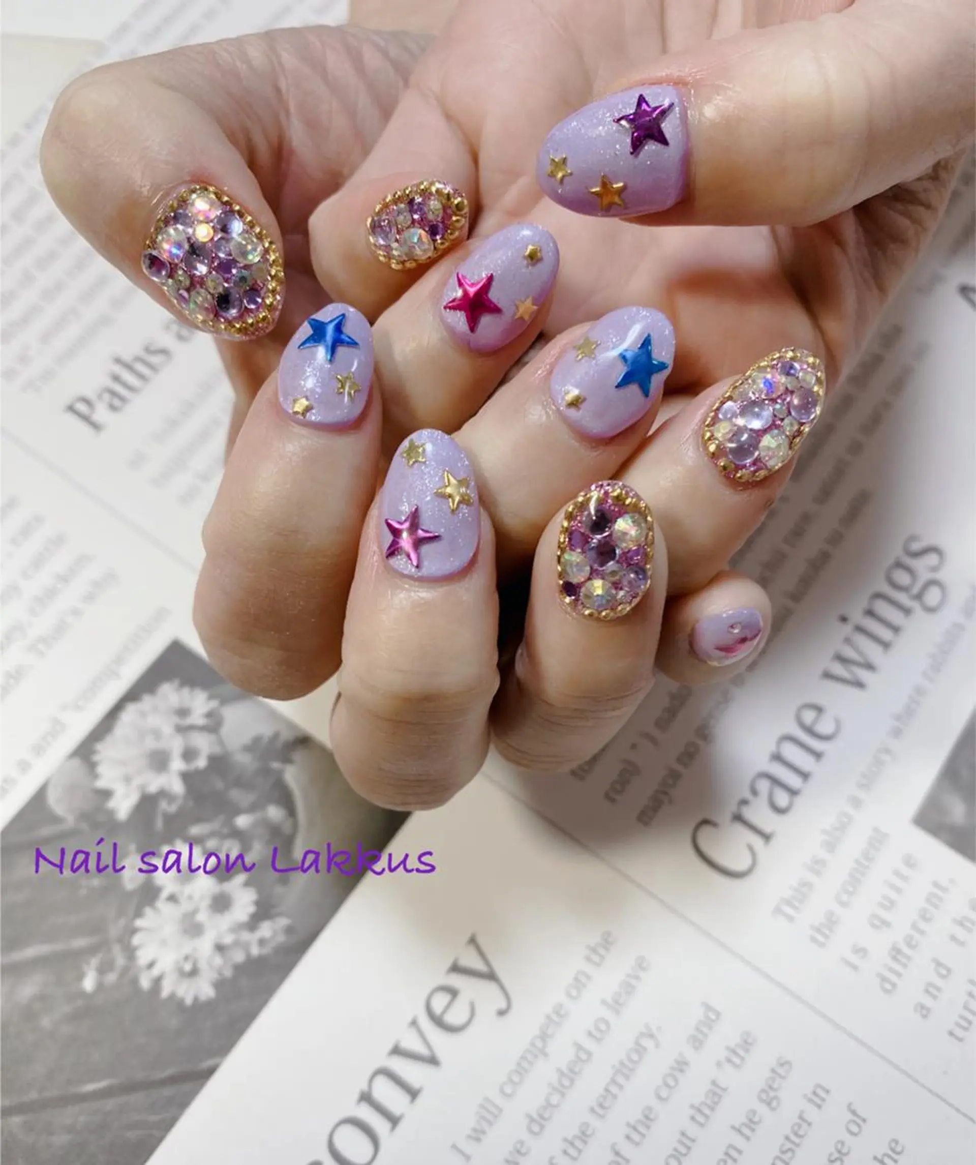 ネイル パープル Lakkus T－CHIのネイルデザイン