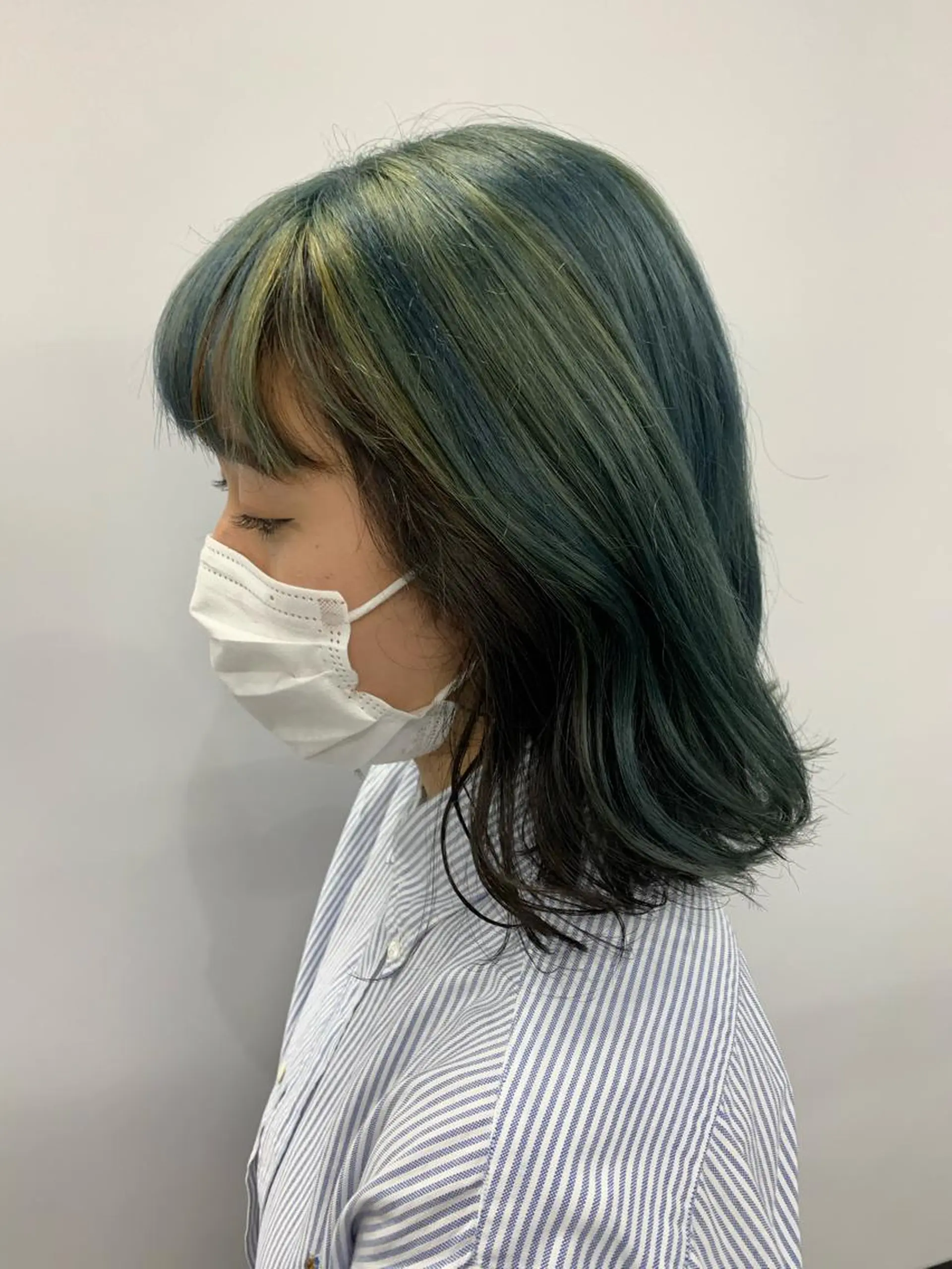 ミディアム カラー デザインカラー 表参道ハッシュカット レイヤー/リノンのヘアスタイル