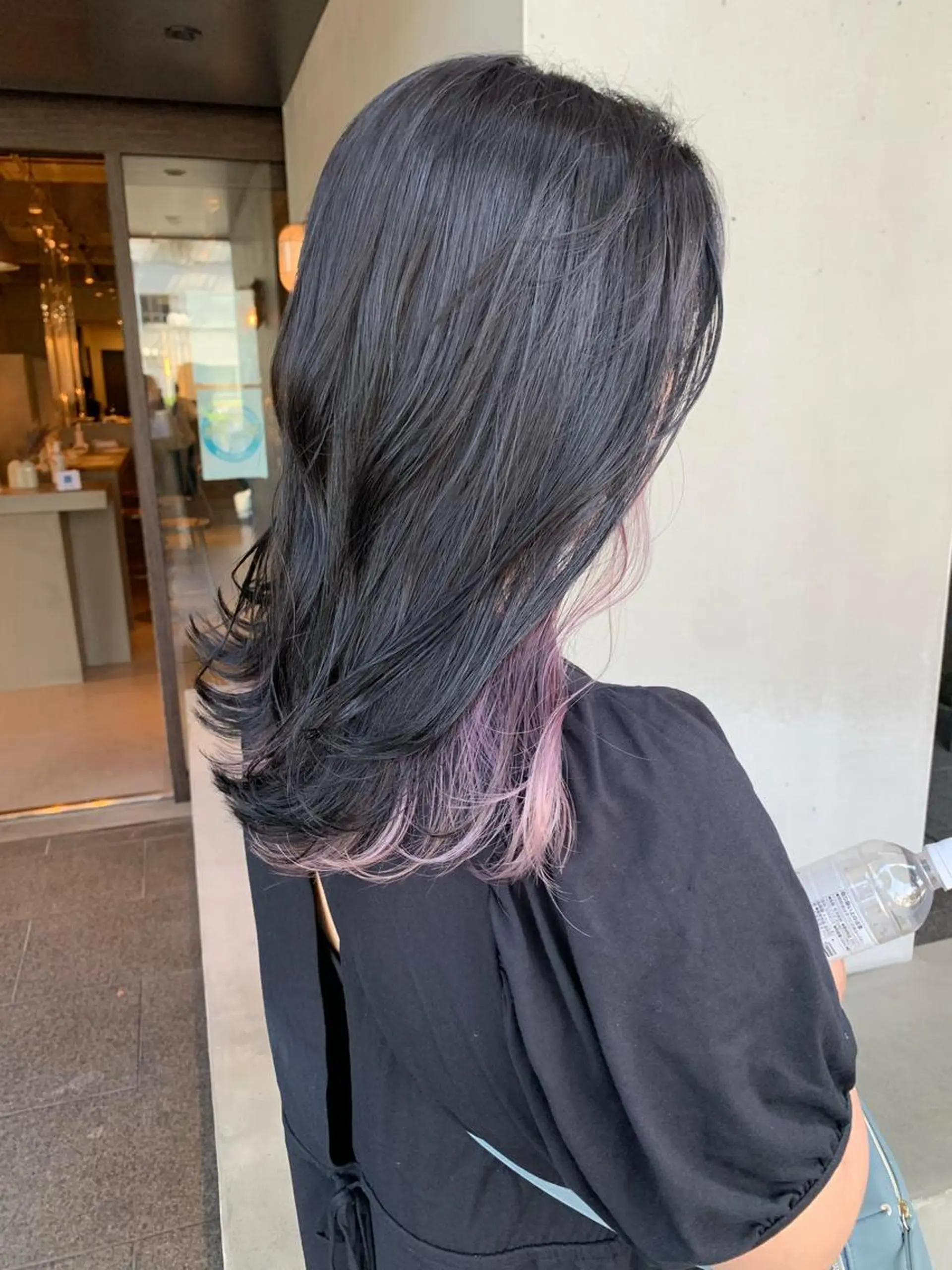 セミロング カラー ヘアカラー ブリーチ/アレンジ 天満/chihiroのヘアスタイル